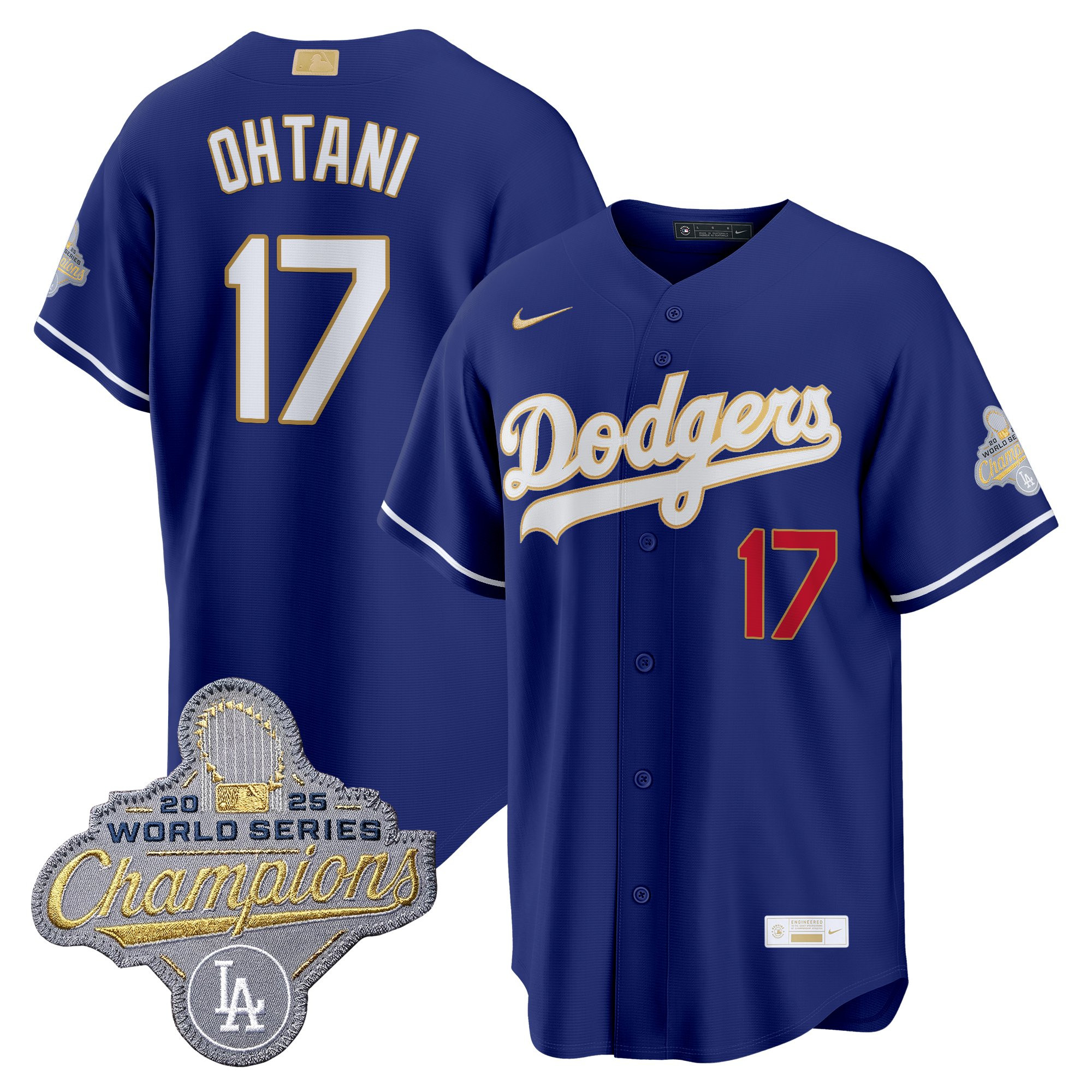 Men's Los Angeles Dodgers "Gold Collection" Premier Limited Jersey - All Stitched - Image 12