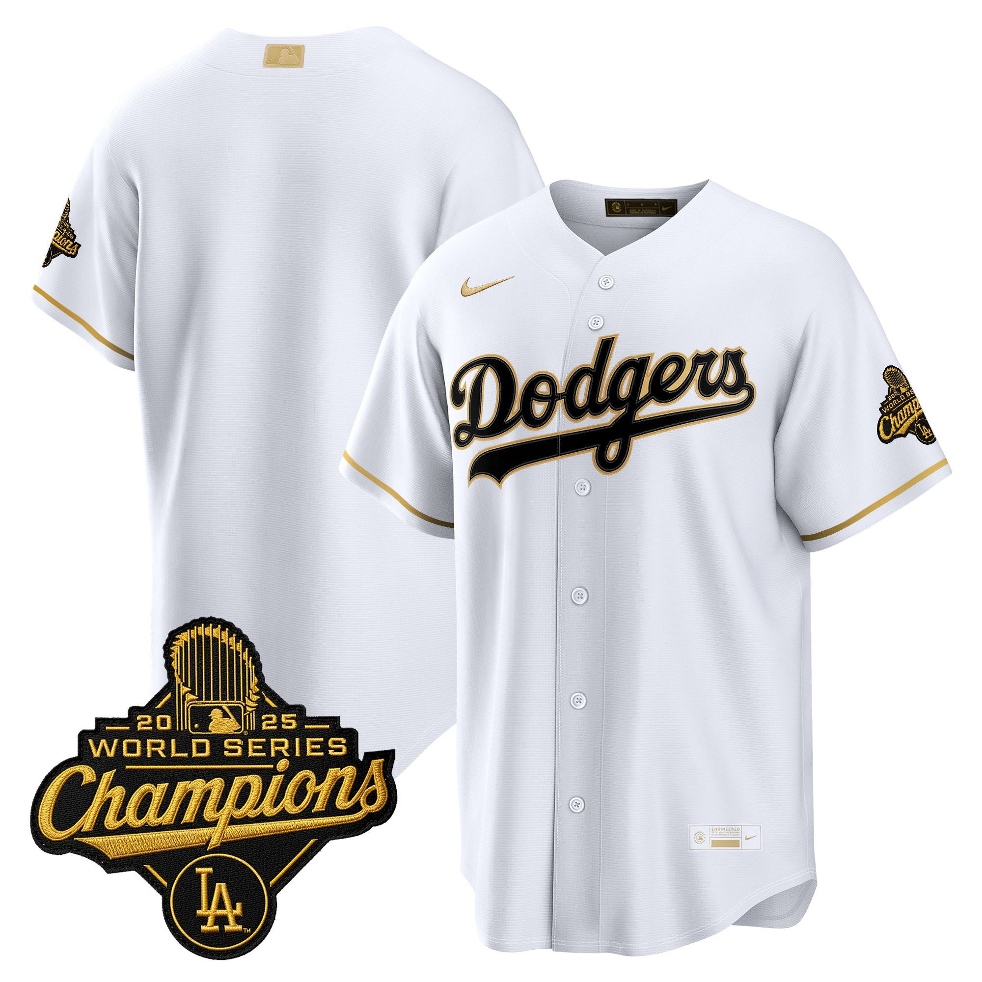 Men's Los Angeles Dodgers "Gold Collection" Premier Limited Jersey - All Stitched - Image 55