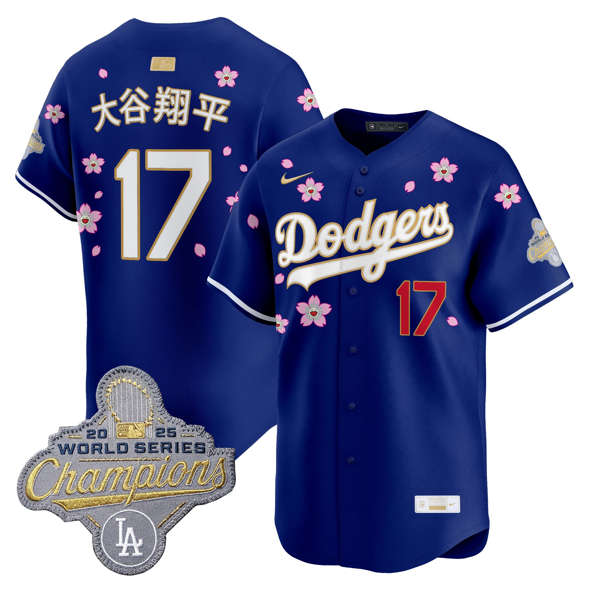 Men's Los Angeles Dodgers "Tokyo Series x Gold Collection" Vapor Premier Limited Jersey - All Stitched - Image 49