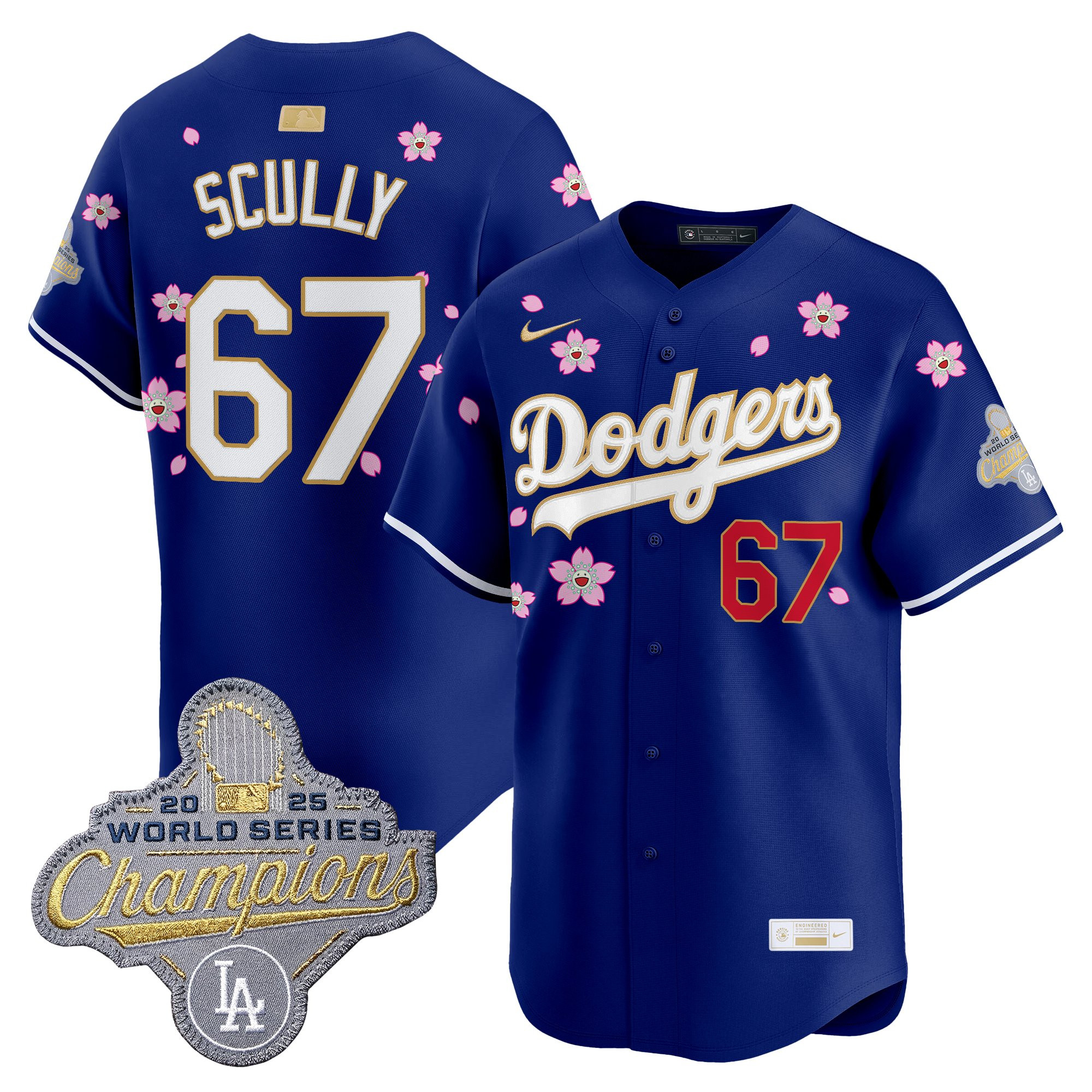 Men's Los Angeles Dodgers "Tokyo Series x Gold Collection" Vapor Premier Limited Jersey - All Stitched - Image 46