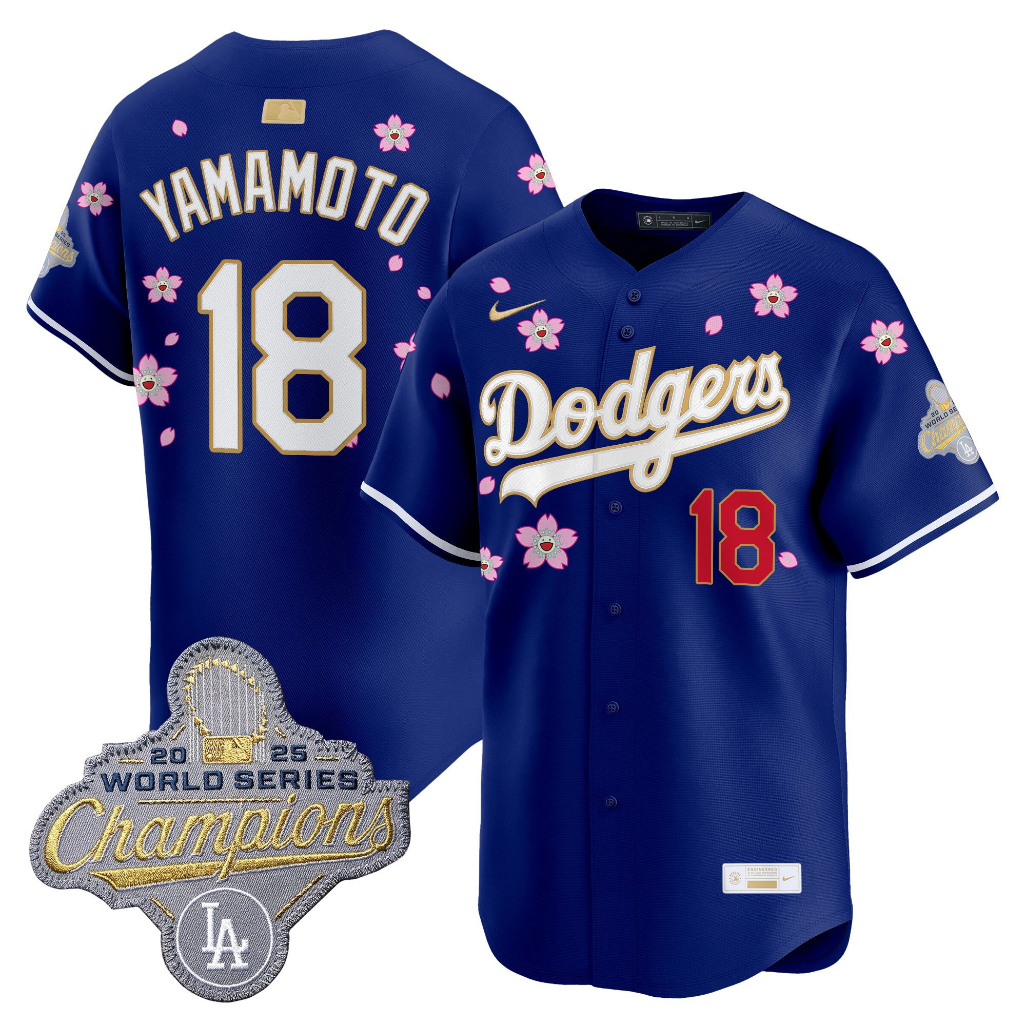 Men's Los Angeles Dodgers "Tokyo Series x Gold Collection" Vapor Premier Limited Jersey - All Stitched - Image 41