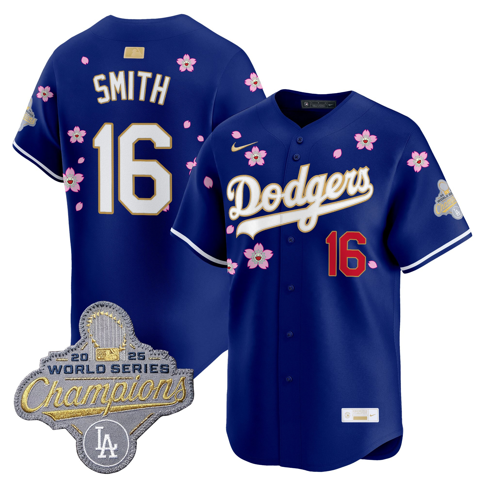 Men's Los Angeles Dodgers "Tokyo Series x Gold Collection" Vapor Premier Limited Jersey - All Stitched - Image 48