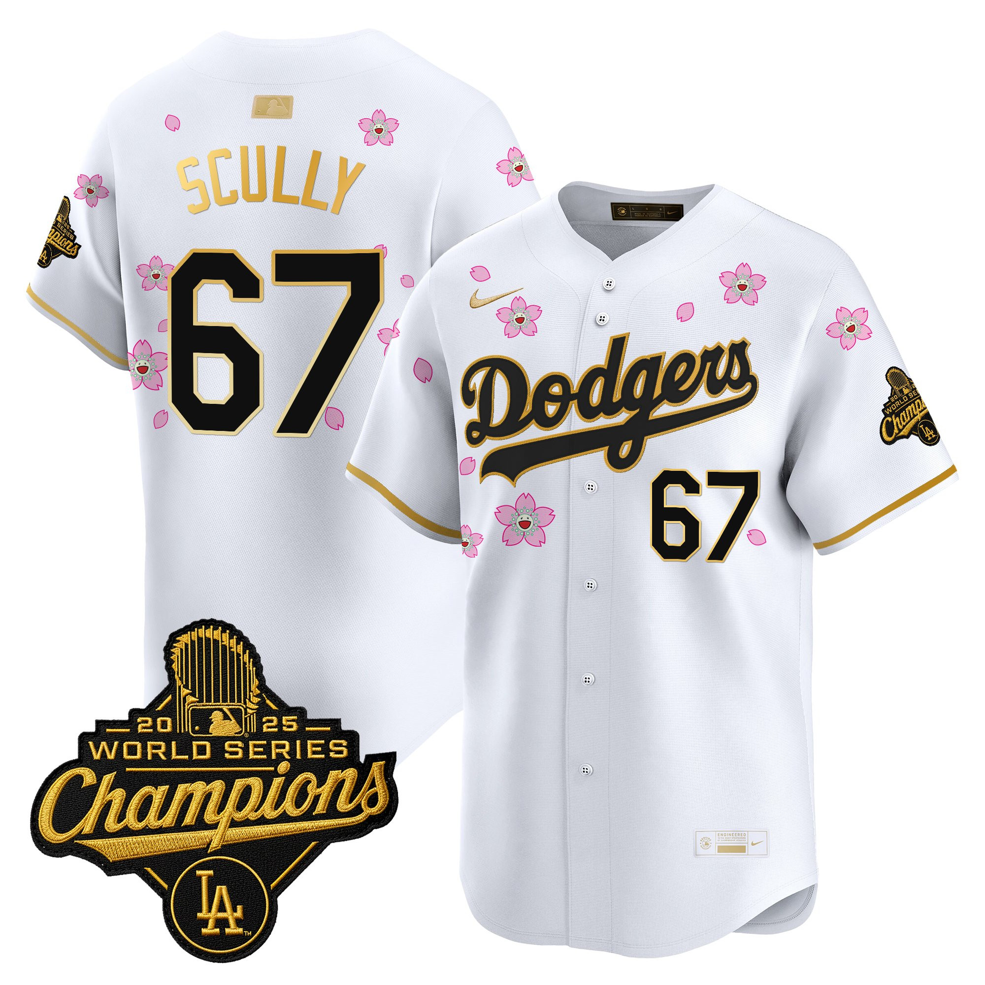 Men's Los Angeles Dodgers "Tokyo Series x Gold Collection" Vapor Premier Limited Jersey - All Stitched - Image 20