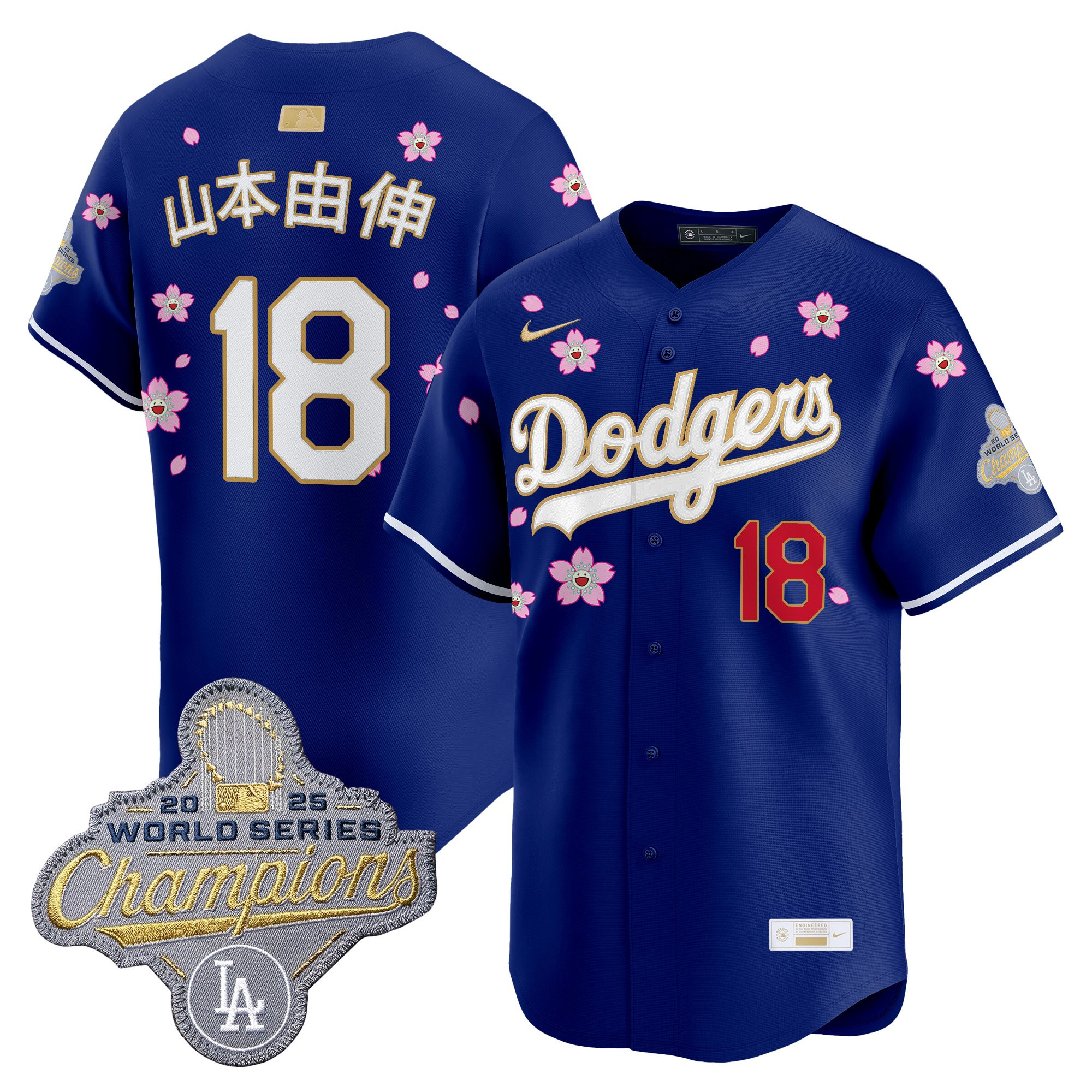 Men's Los Angeles Dodgers "Tokyo Series x Gold Collection" Vapor Premier Limited Jersey - All Stitched - Image 50