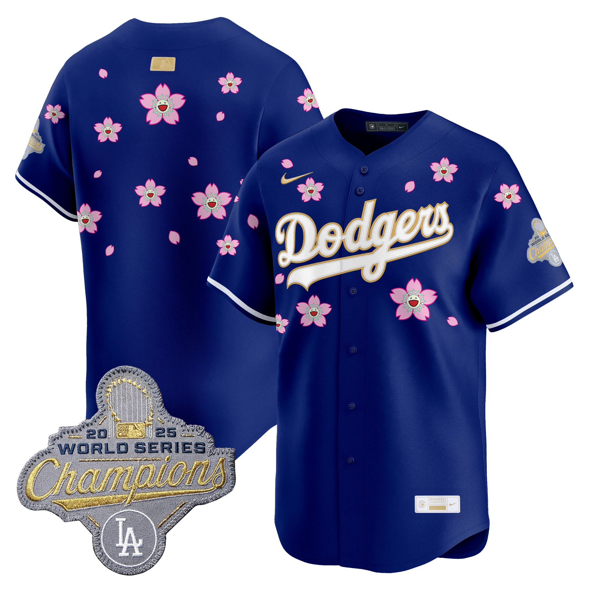 Men's Los Angeles Dodgers "Tokyo Series x Gold Collection" Vapor Premier Limited Jersey - All Stitched - Image 52