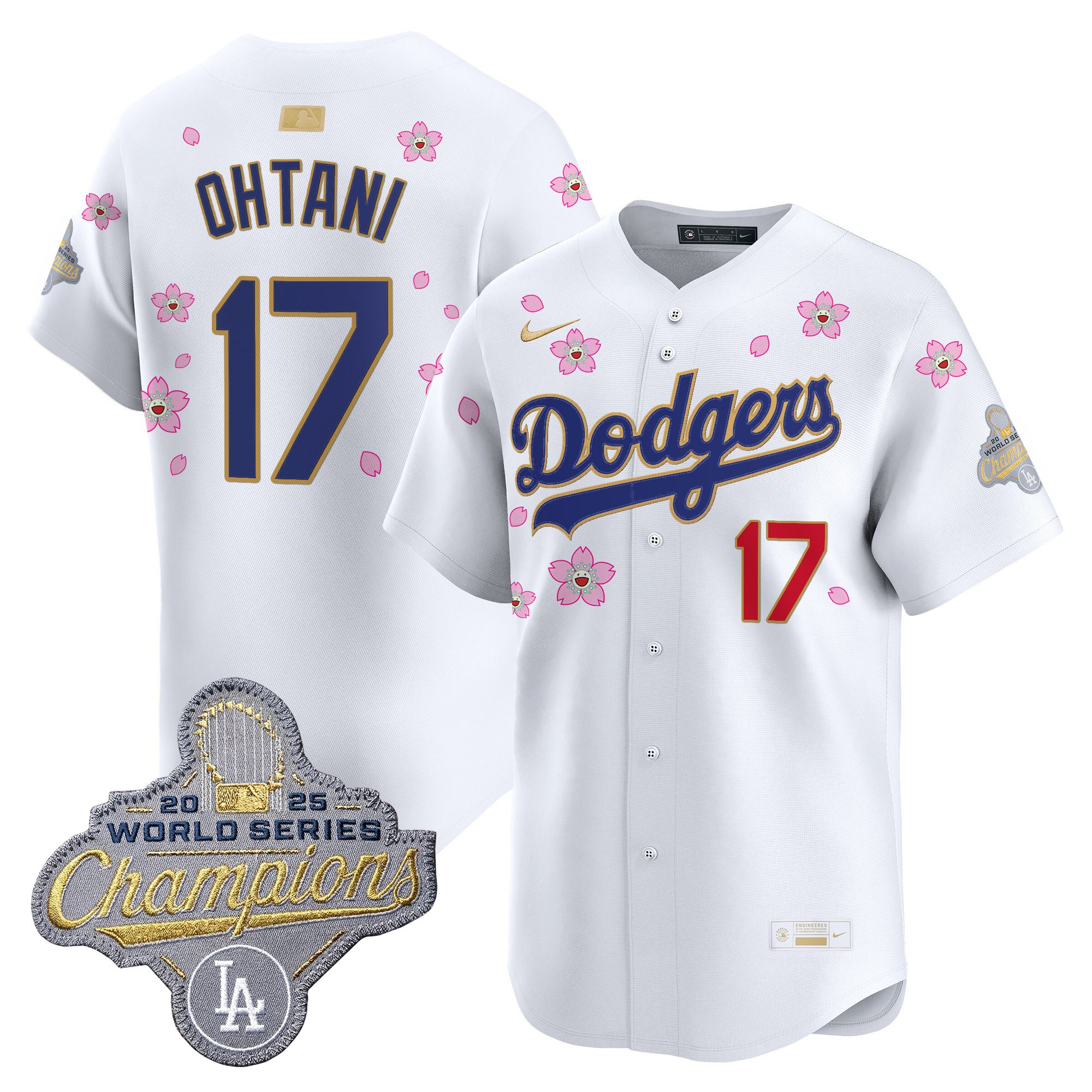 Men's Los Angeles Dodgers "Tokyo Series x Gold Collection" Vapor Premier Limited Jersey - All Stitched - Image 27