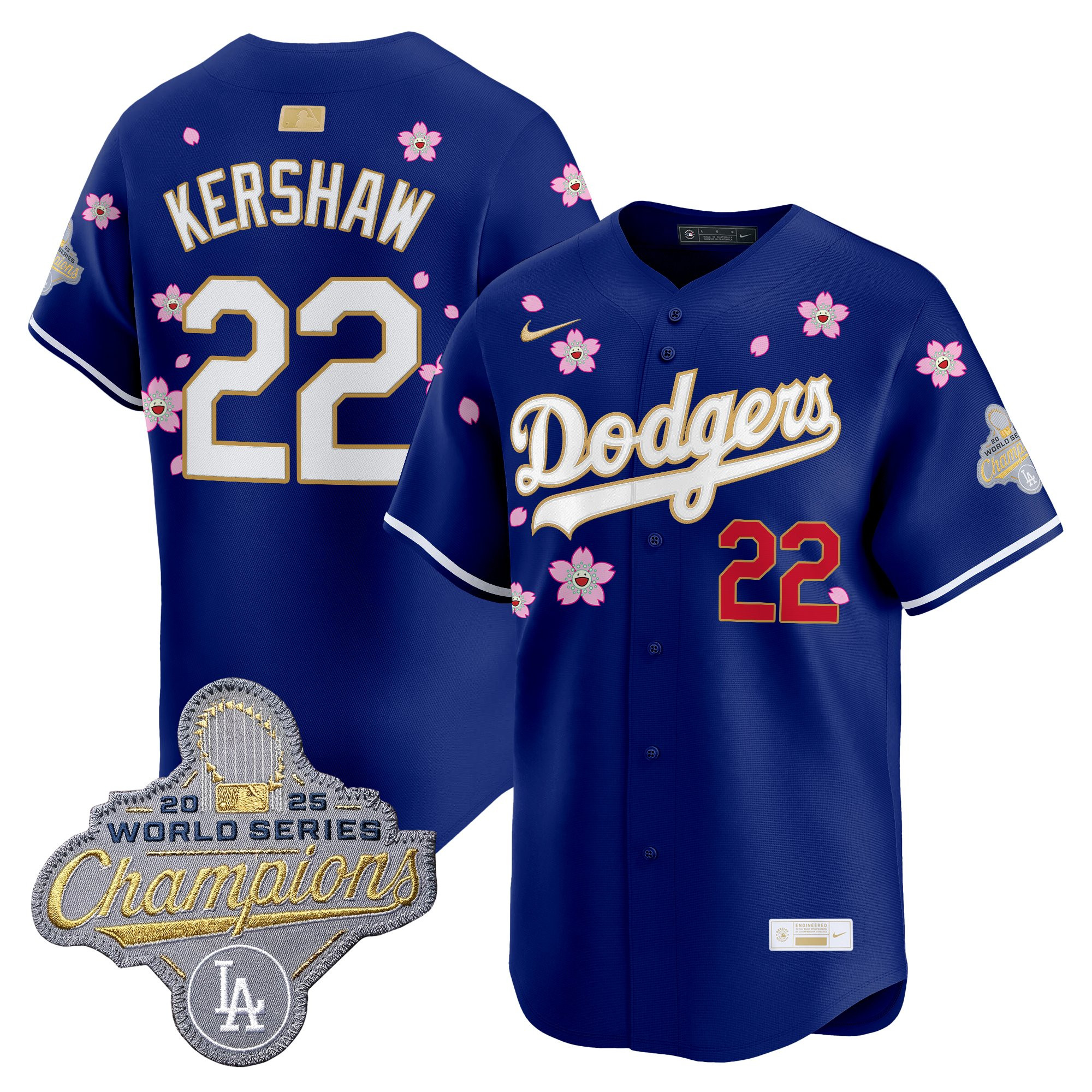 Men's Los Angeles Dodgers "Tokyo Series x Gold Collection" Vapor Premier Limited Jersey - All Stitched - Image 47