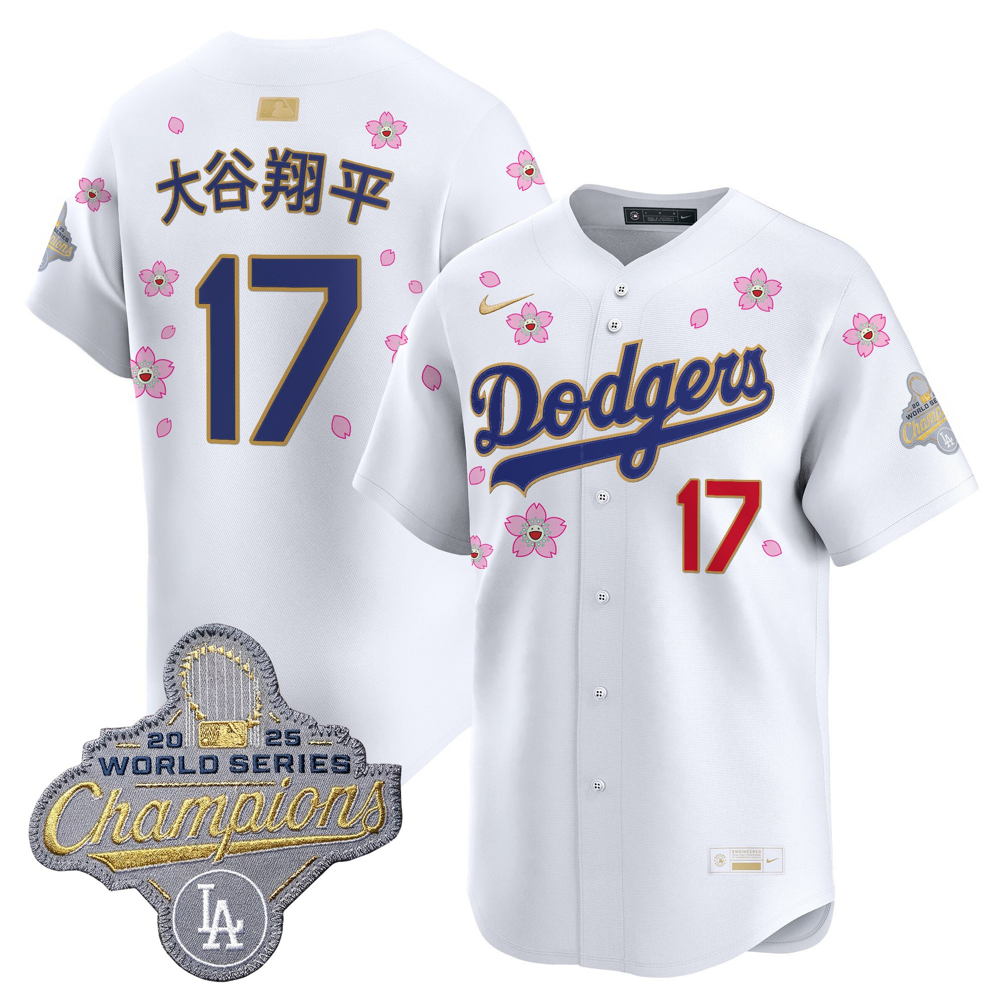 Men's Los Angeles Dodgers "Tokyo Series x Gold Collection" Vapor Premier Limited Jersey - All Stitched - Image 36
