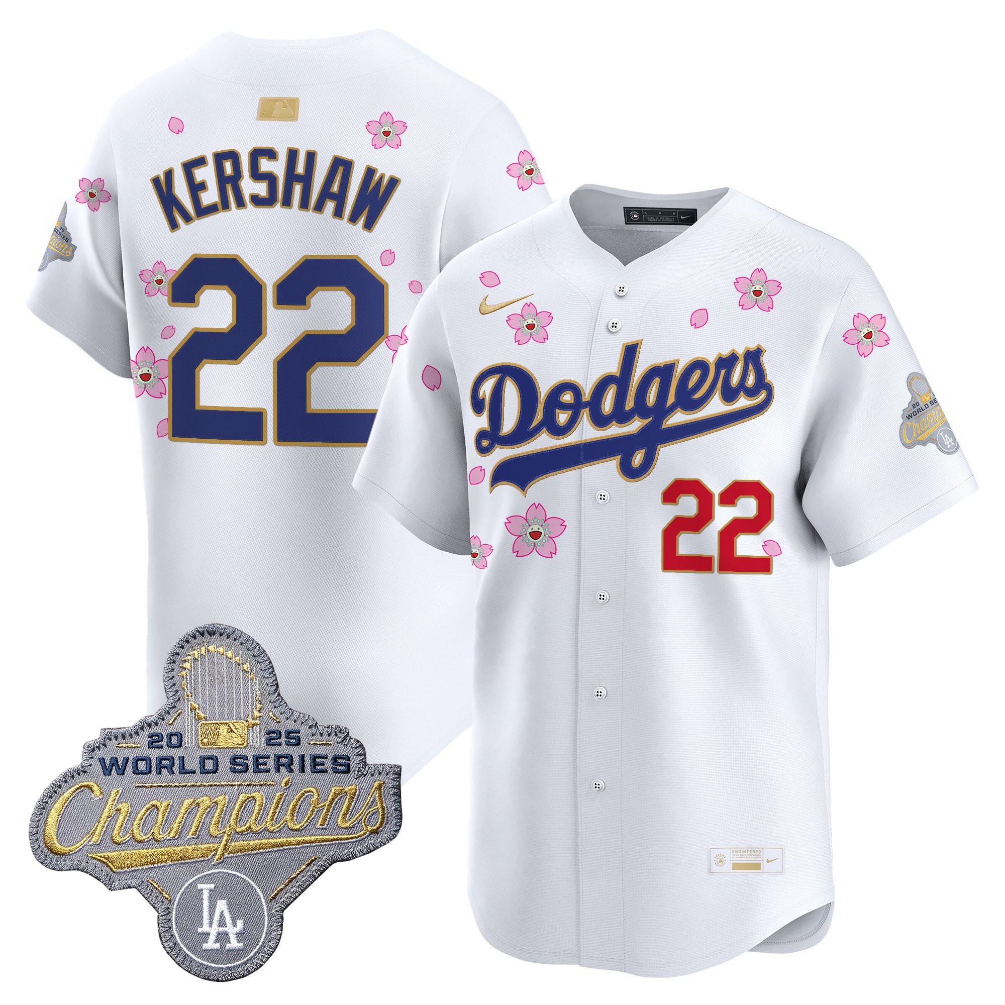 Men's Los Angeles Dodgers "Tokyo Series x Gold Collection" Vapor Premier Limited Jersey - All Stitched - Image 34