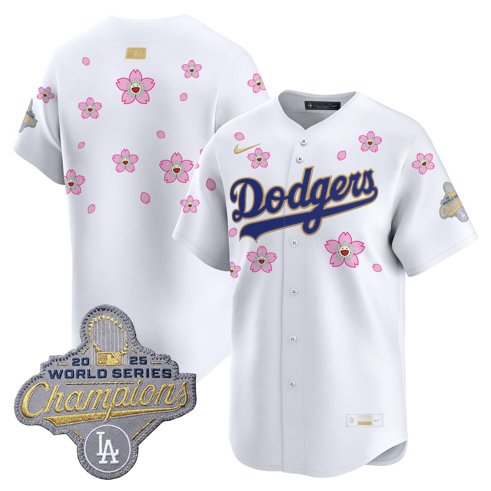 Men's Los Angeles Dodgers "Tokyo Series x Gold Collection" Vapor Premier Limited Jersey - All Stitched - Image 39