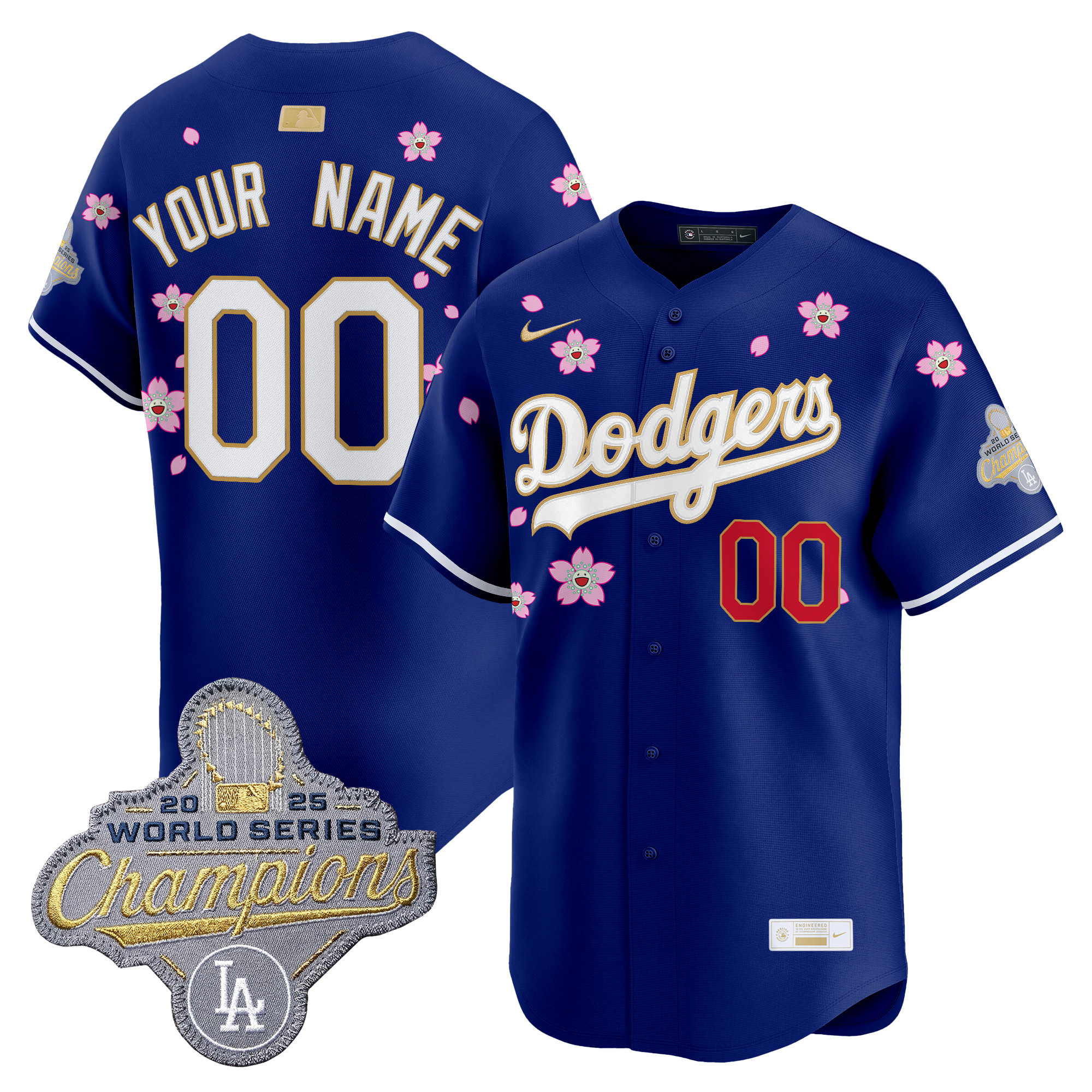 Los Angeles Dodgers "Tokyo Series x Gold Collection" Vapor Premier Limited Custom Jersey - All Stitched - Image 4