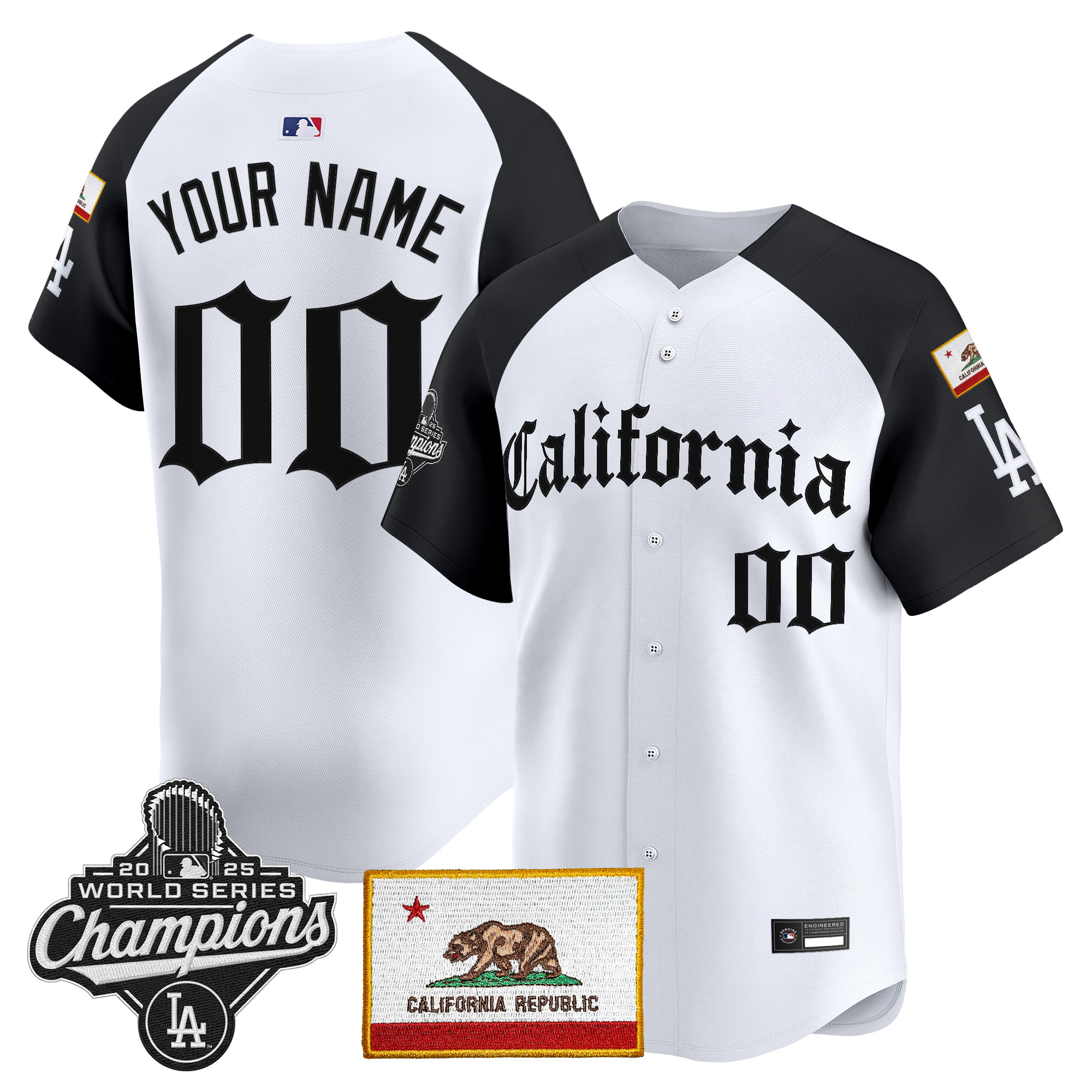 Los Angeles Dodgers "California Gothic Edition" Vapor Premier Limited Custom Jersey - All Stitched - Image 2