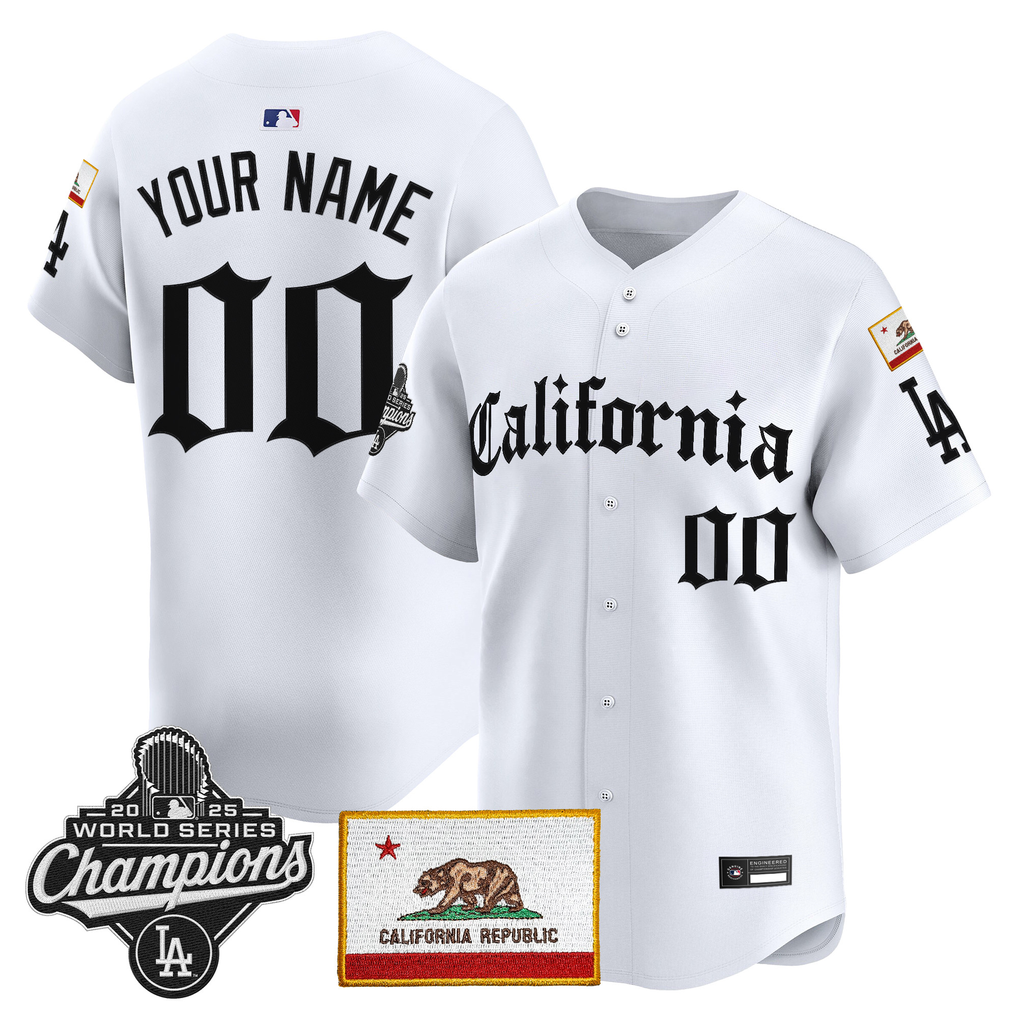 Los Angeles Dodgers "California Gothic Edition" Vapor Premier Limited Custom Jersey - All Stitched - Image 5