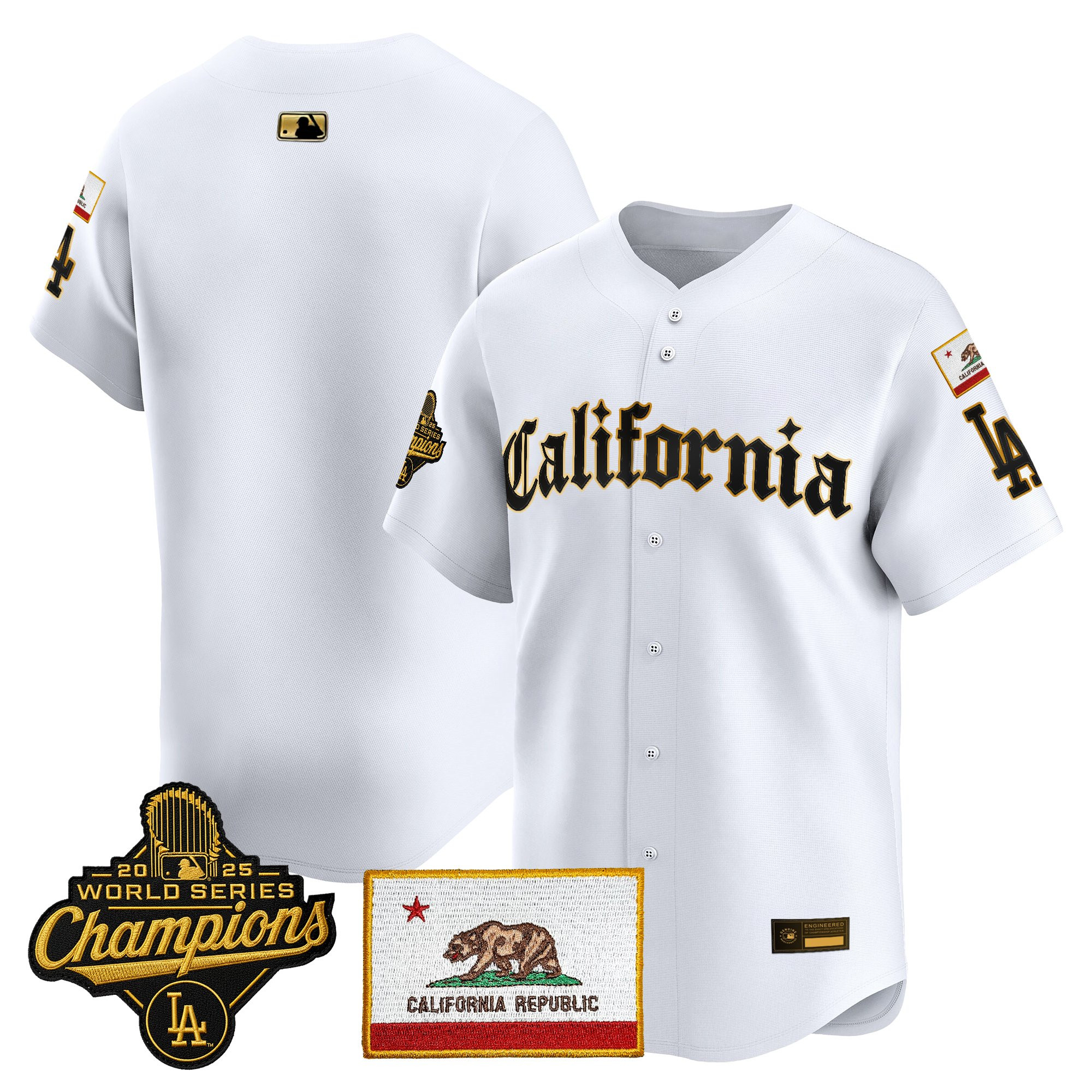 Men's Los Angeles Dodgers "California Gothic Edition" Vapor Premier Limited Jersey - All Stitched - Image 48