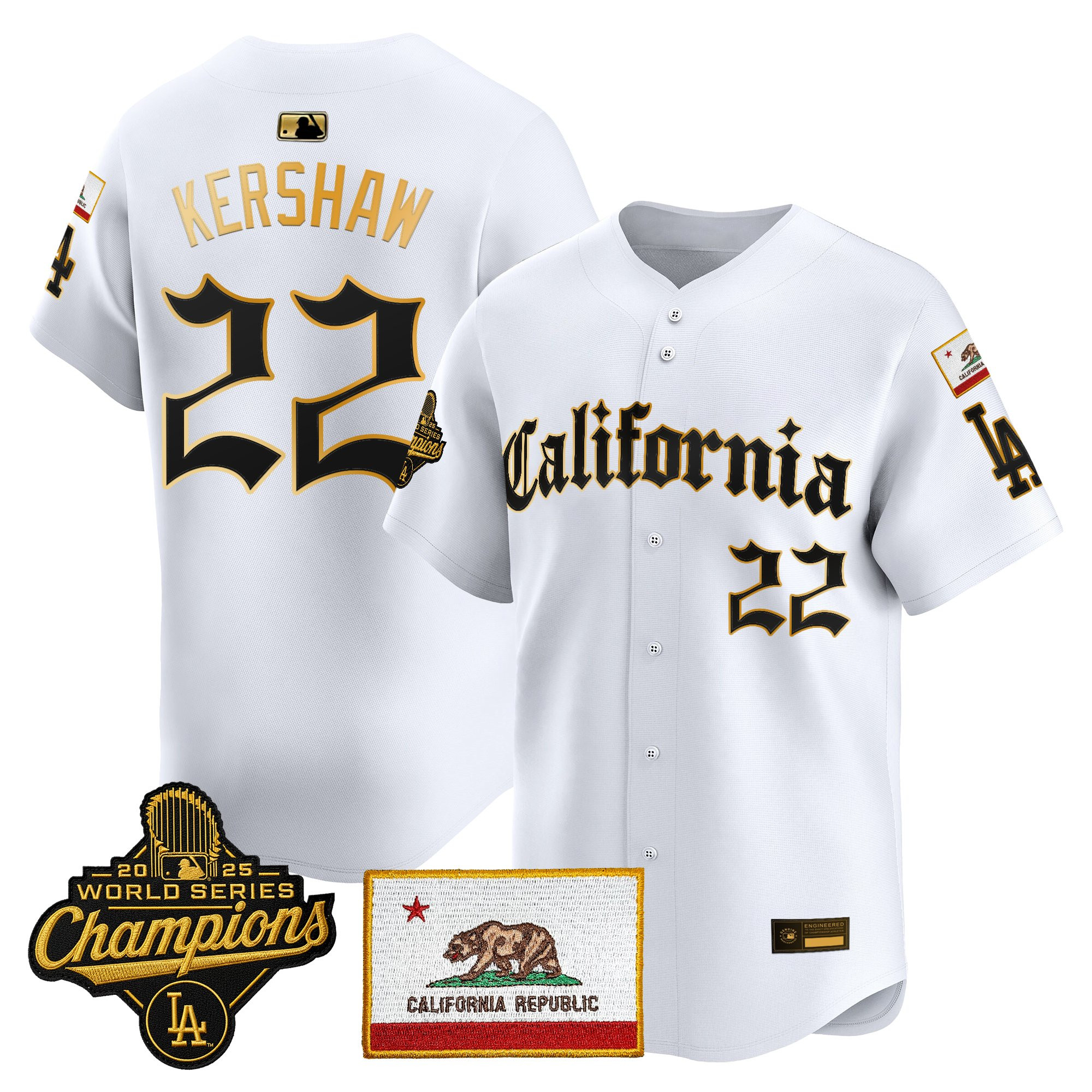 Men's Los Angeles Dodgers "California Gothic Edition" Vapor Premier Limited Jersey - All Stitched - Image 41