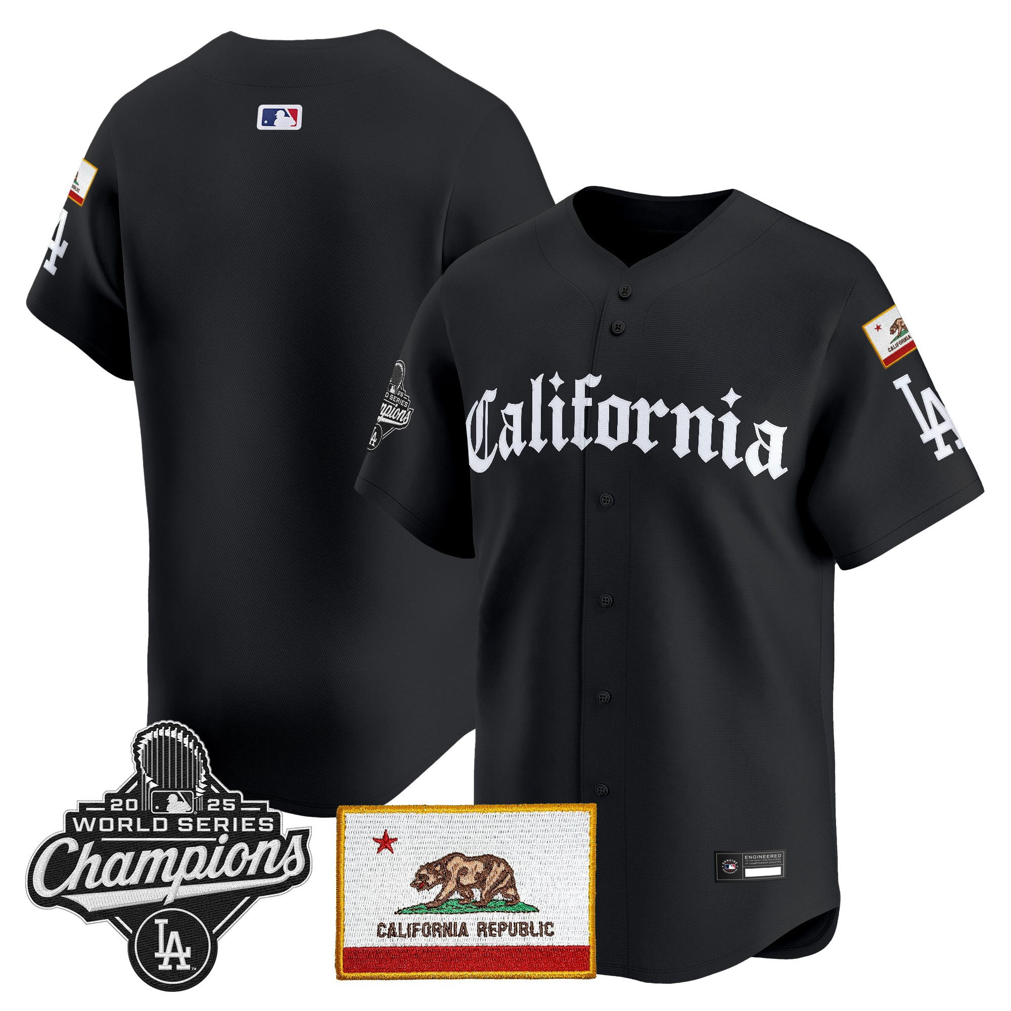 Men's Los Angeles Dodgers "California Gothic Edition" Vapor Premier Limited Jersey - All Stitched - Image 12