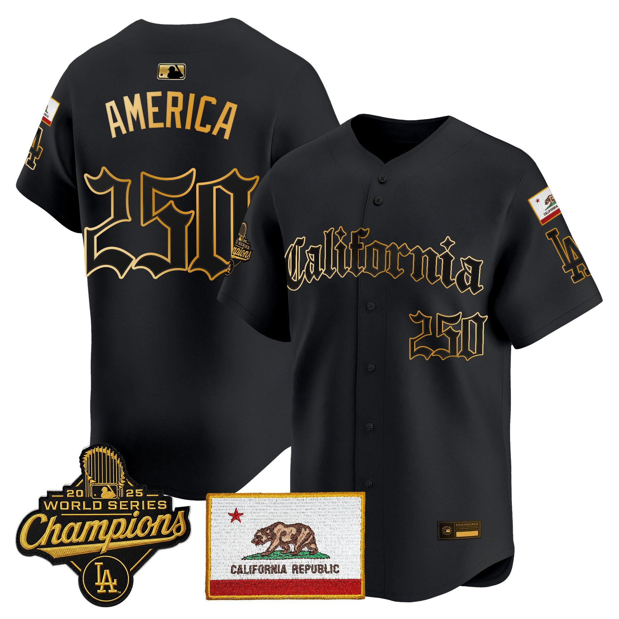 Men's Los Angeles Dodgers "California Gothic Edition" Vapor Premier Limited Jersey - All Stitched - Image 26