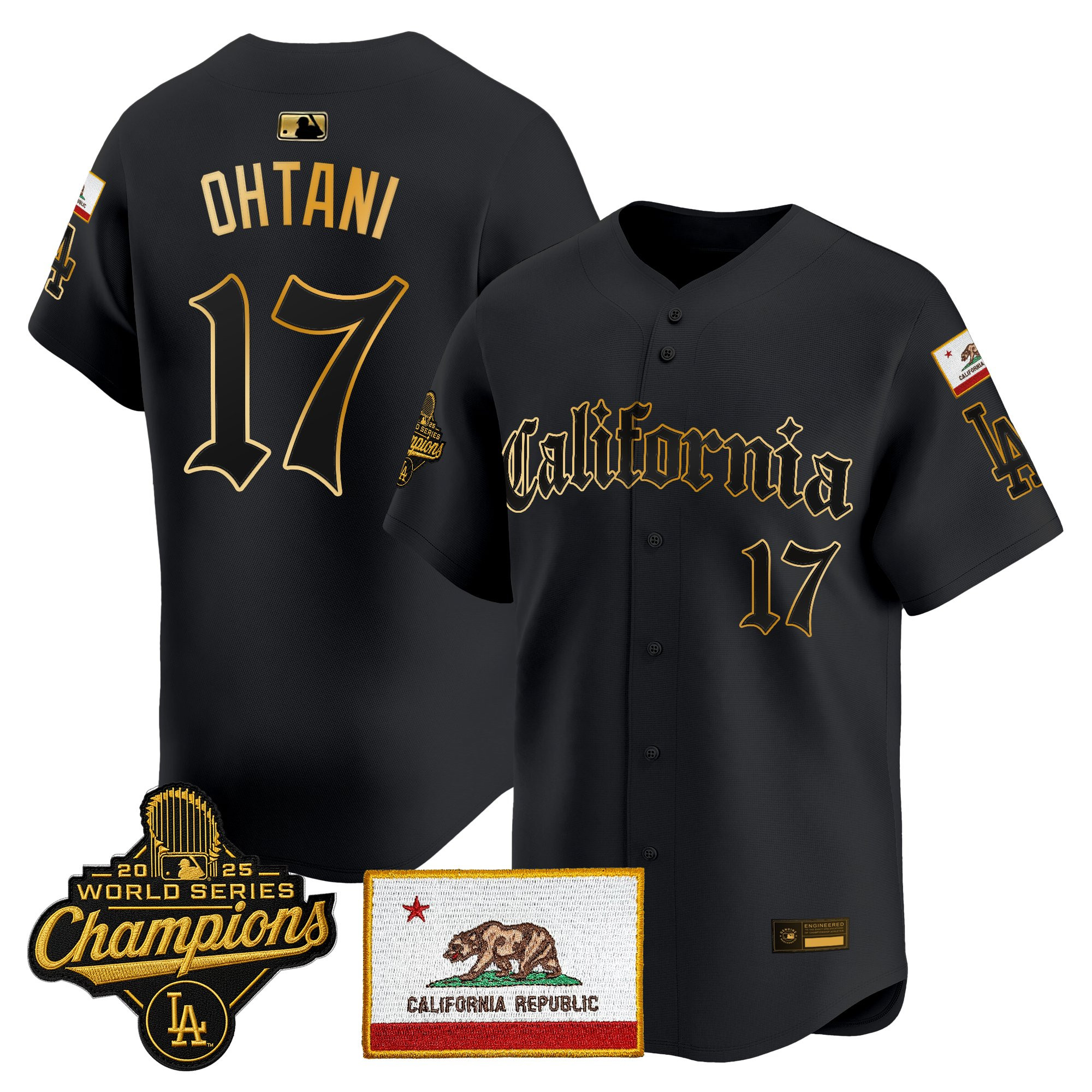 Men's Los Angeles Dodgers "California Gothic Edition" Vapor Premier Limited Jersey - All Stitched - Image 25