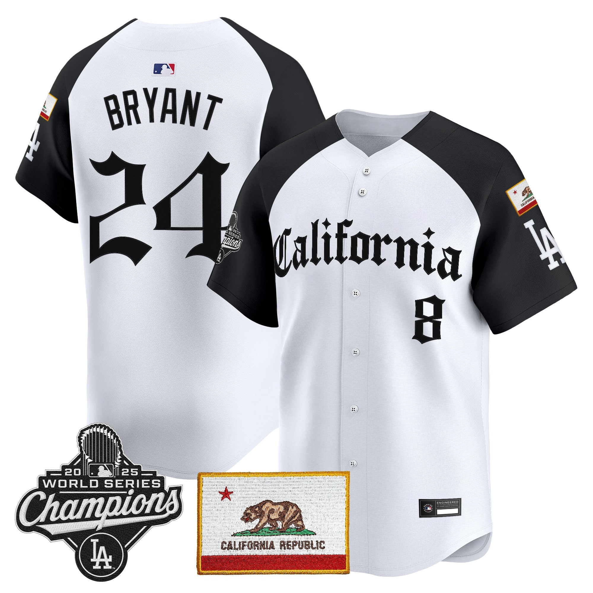 Men's Los Angeles Dodgers "California Gothic Edition" Vapor Premier Limited Jersey - All Stitched - Image 22