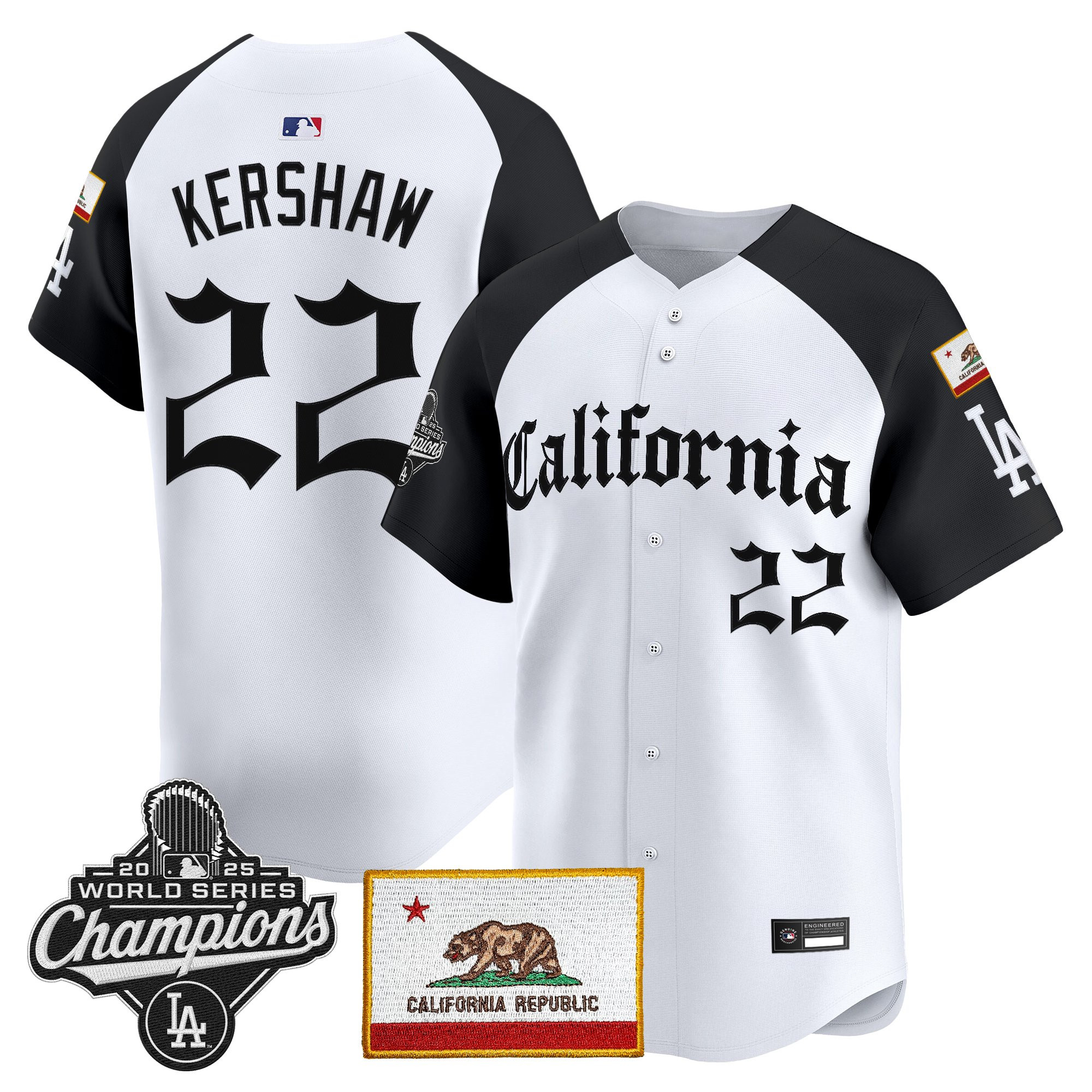 Men's Los Angeles Dodgers "California Gothic Edition" Vapor Premier Limited Jersey - All Stitched - Image 17