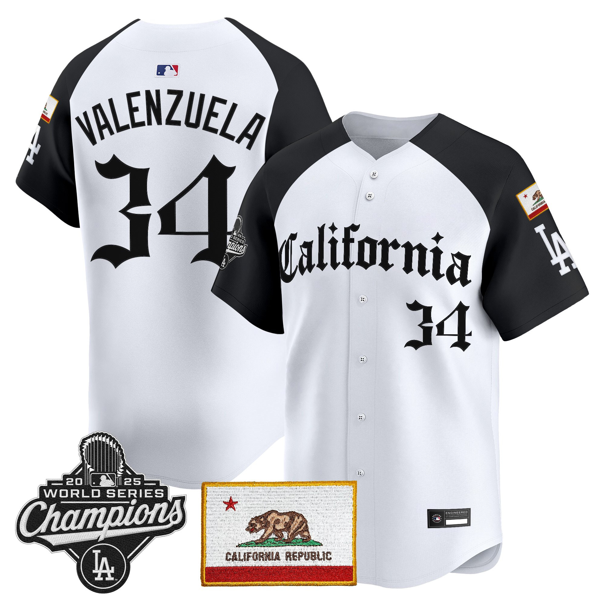 Men's Los Angeles Dodgers "California Gothic Edition" Vapor Premier Limited Jersey - All Stitched - Image 18