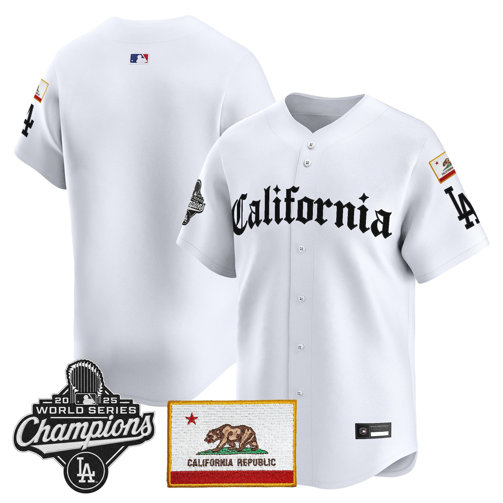 Men's Los Angeles Dodgers "California Gothic Edition" Vapor Premier Limited Jersey - All Stitched - Image 60