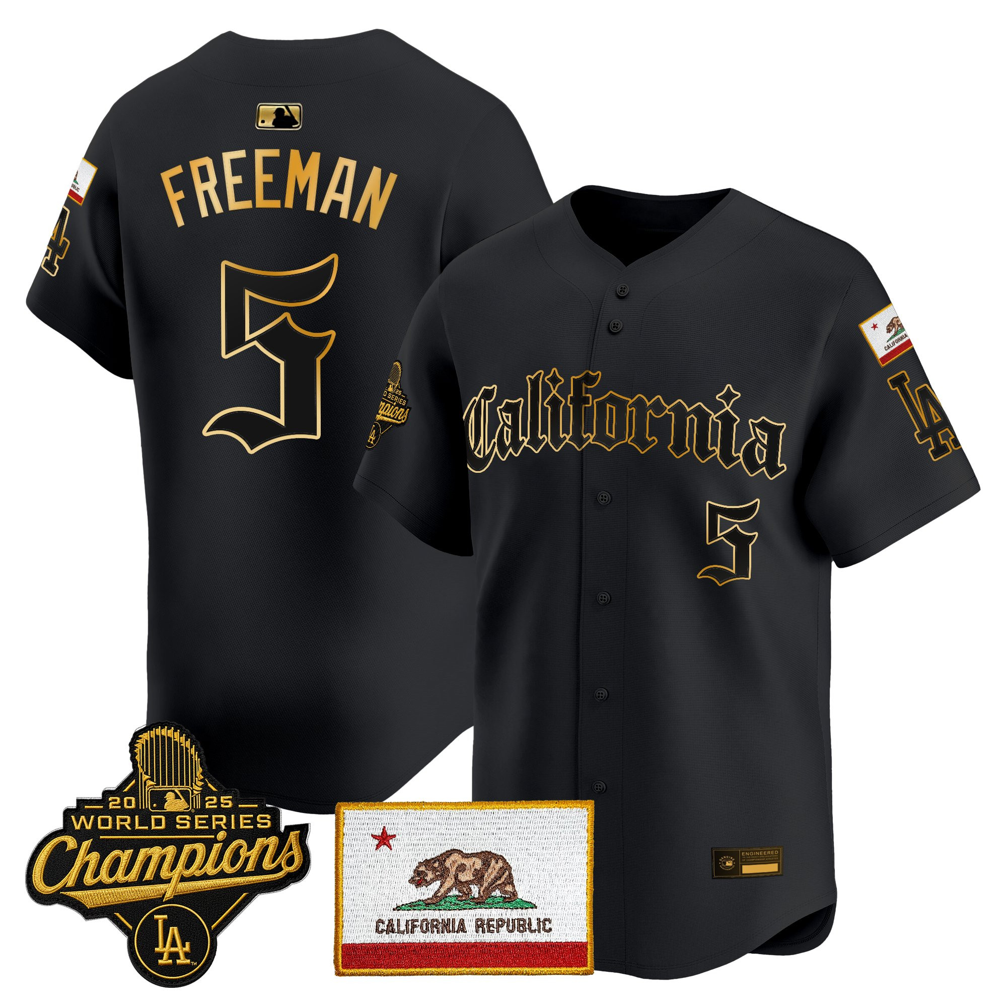 Men's Los Angeles Dodgers "California Gothic Edition" Vapor Premier Limited Jersey - All Stitched - Image 31