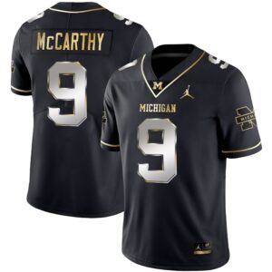 Men's Wolverines Gold & Split Vapor Jersey - All Stitched