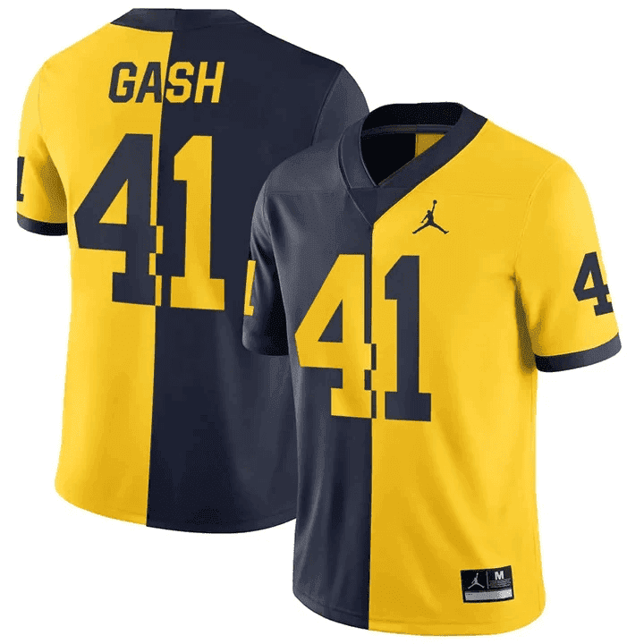 Women's Wolverines Gold & Split Vapor Jersey - All Stitched - Image 28