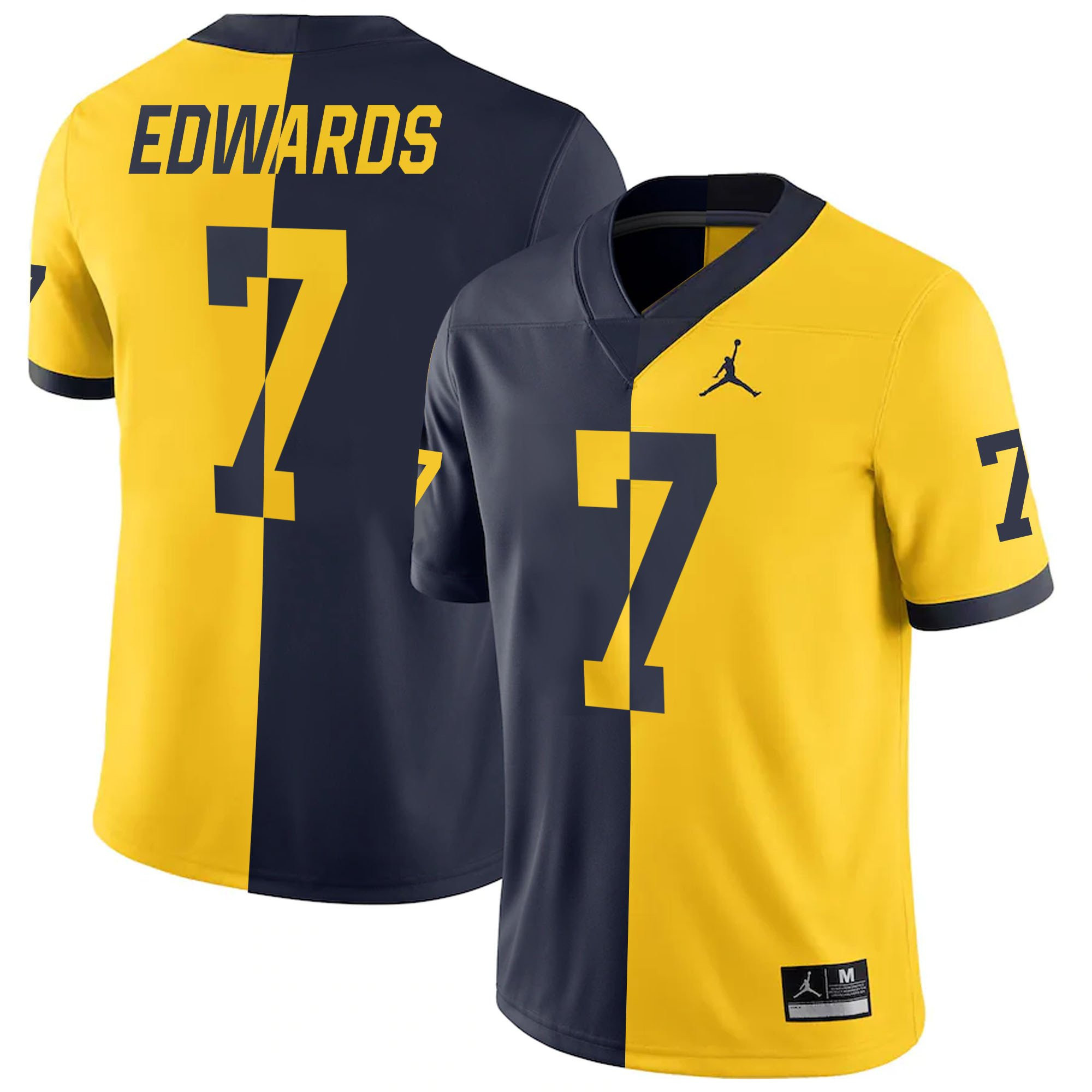 Women's Wolverines Gold & Split Vapor Jersey - All Stitched - Image 30