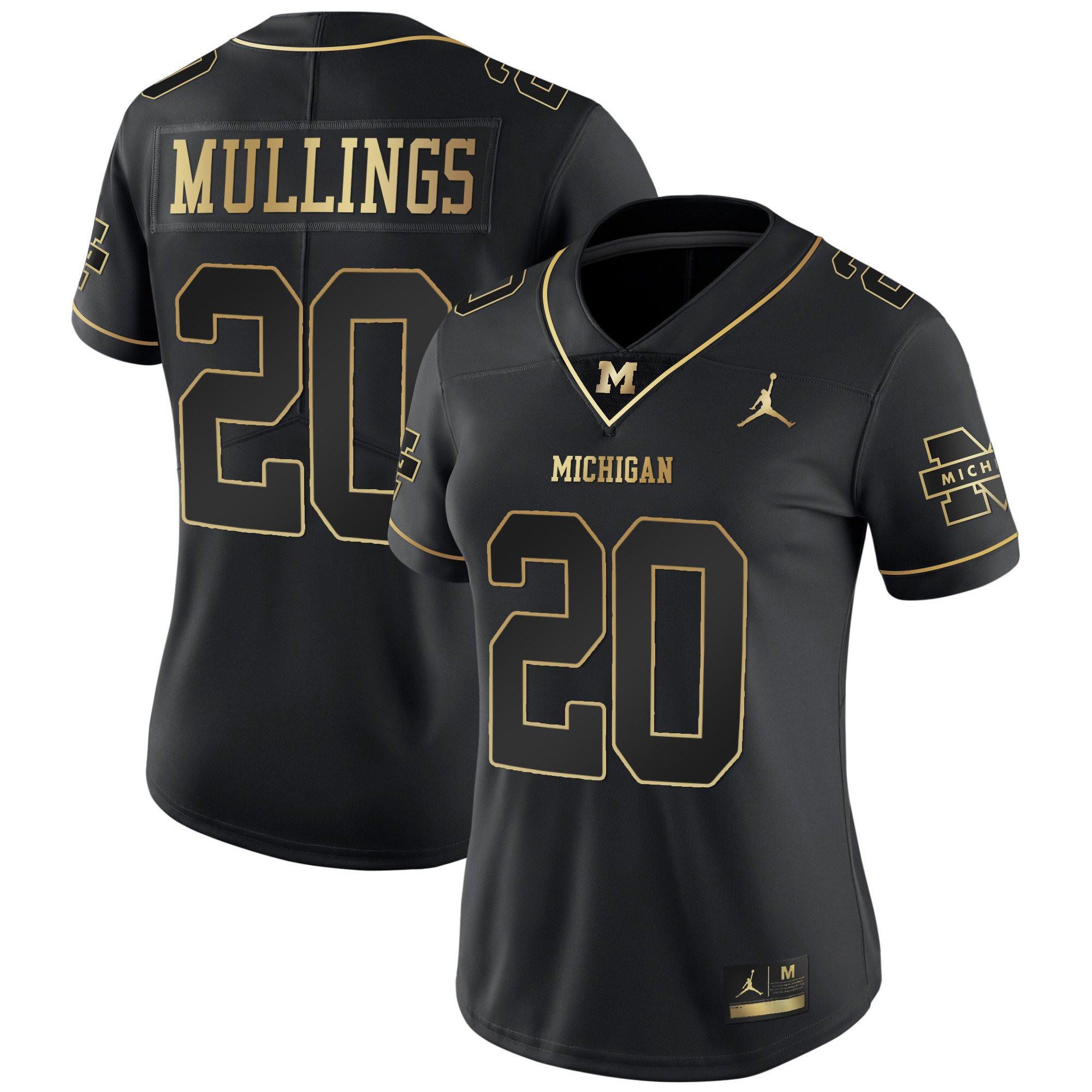 Women's Wolverines Gold & Split Vapor Jersey - All Stitched - Image 16