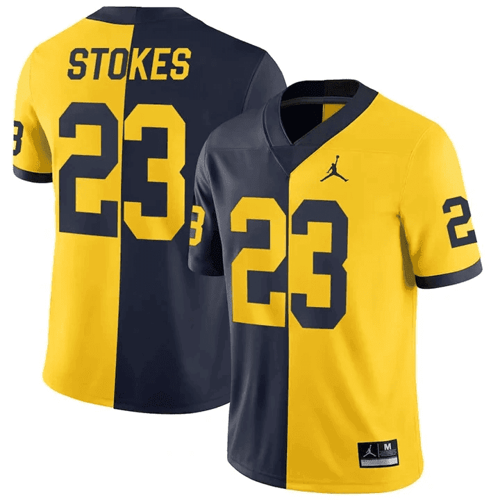 Women's Wolverines Gold & Split Vapor Jersey - All Stitched - Image 27