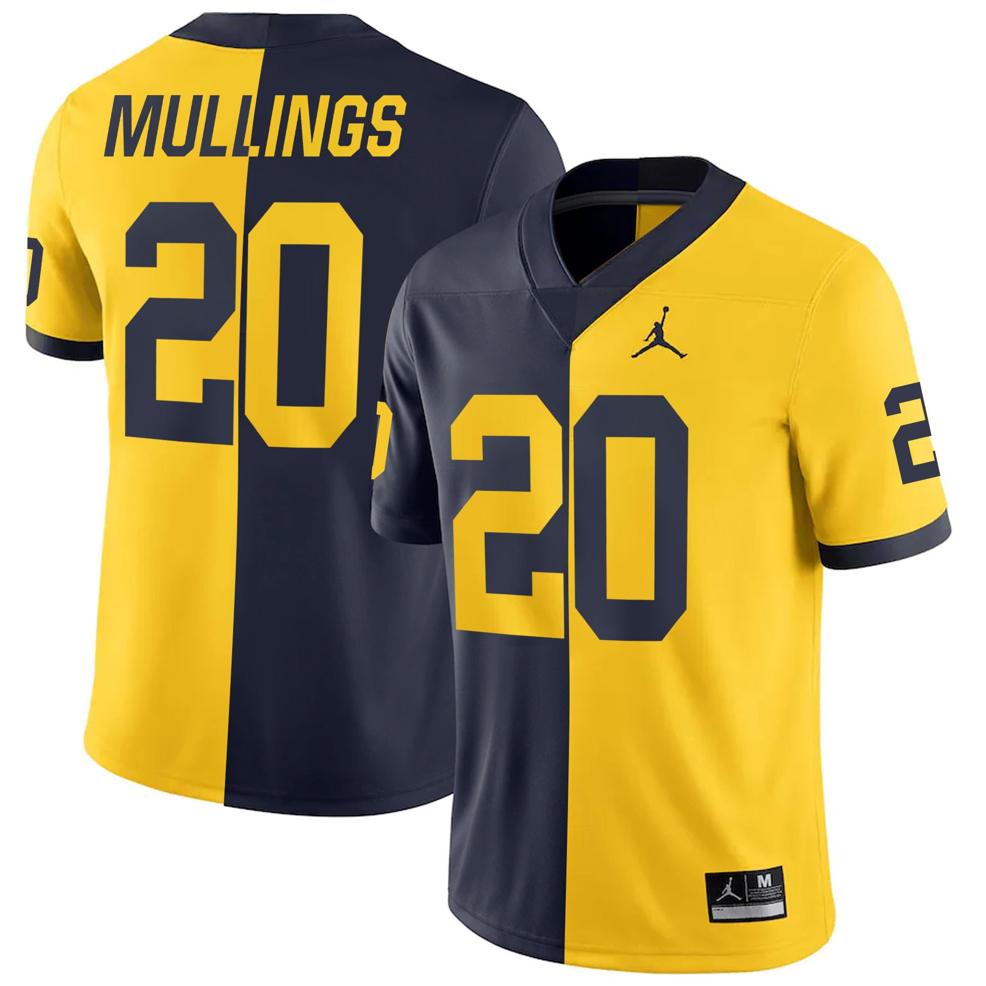 Women's Wolverines Gold & Split Vapor Jersey - All Stitched - Image 32