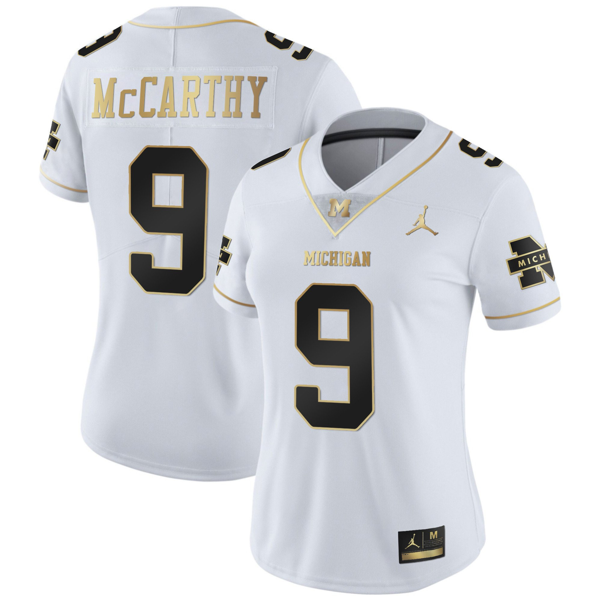 Women's Wolverines Gold & Split Vapor Jersey - All Stitched - Image 17
