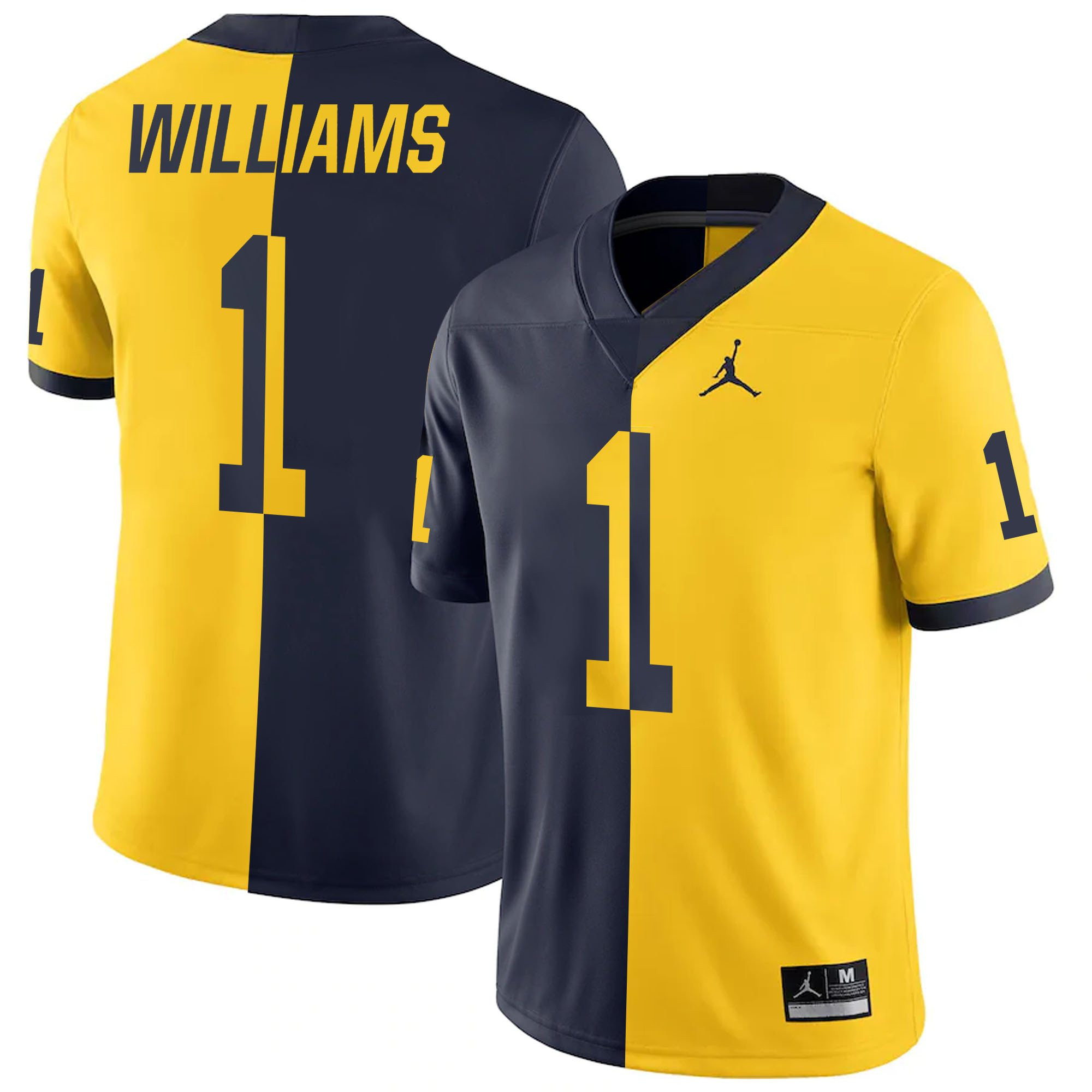 Women's Wolverines Gold & Split Vapor Jersey - All Stitched - Image 31