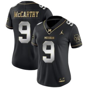 Women's Wolverines Gold & Split Vapor Jersey - All Stitched