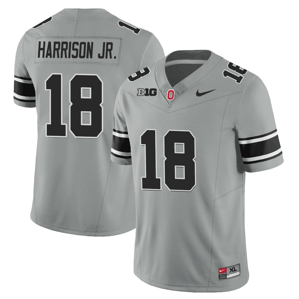 Ohio State Buckeyes 2023 Black Gray Jersey - Stitched