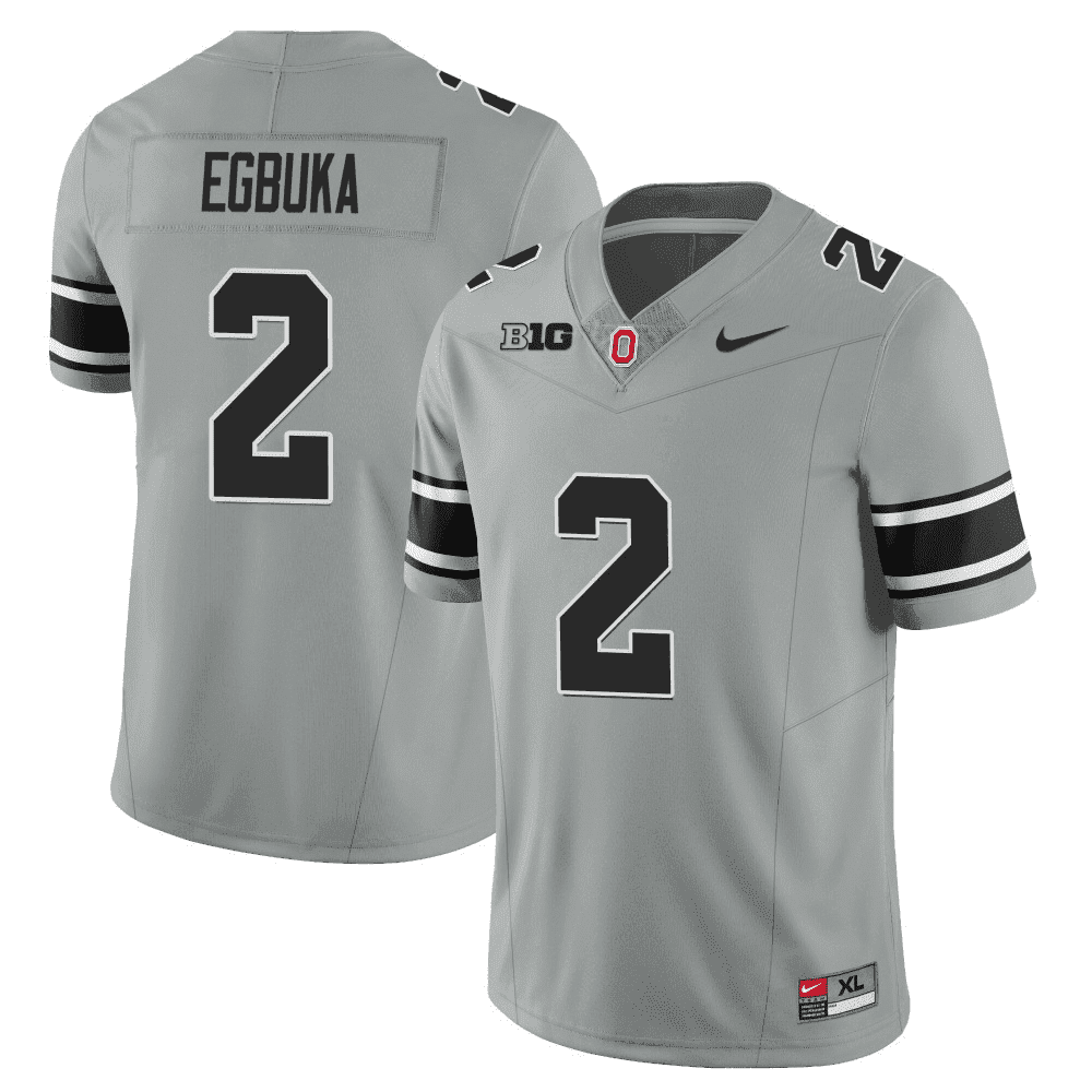 Ohio State Buckeyes 2023 Black Gray Jersey - Stitched - Image 4