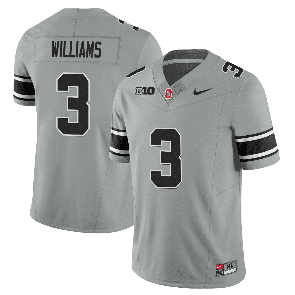 Ohio State Buckeyes 2023 Black Gray Jersey - Stitched - Image 6
