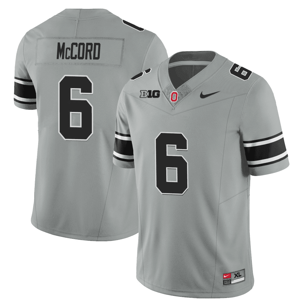 Ohio State Buckeyes 2023 Black Gray Jersey - Stitched - Image 5