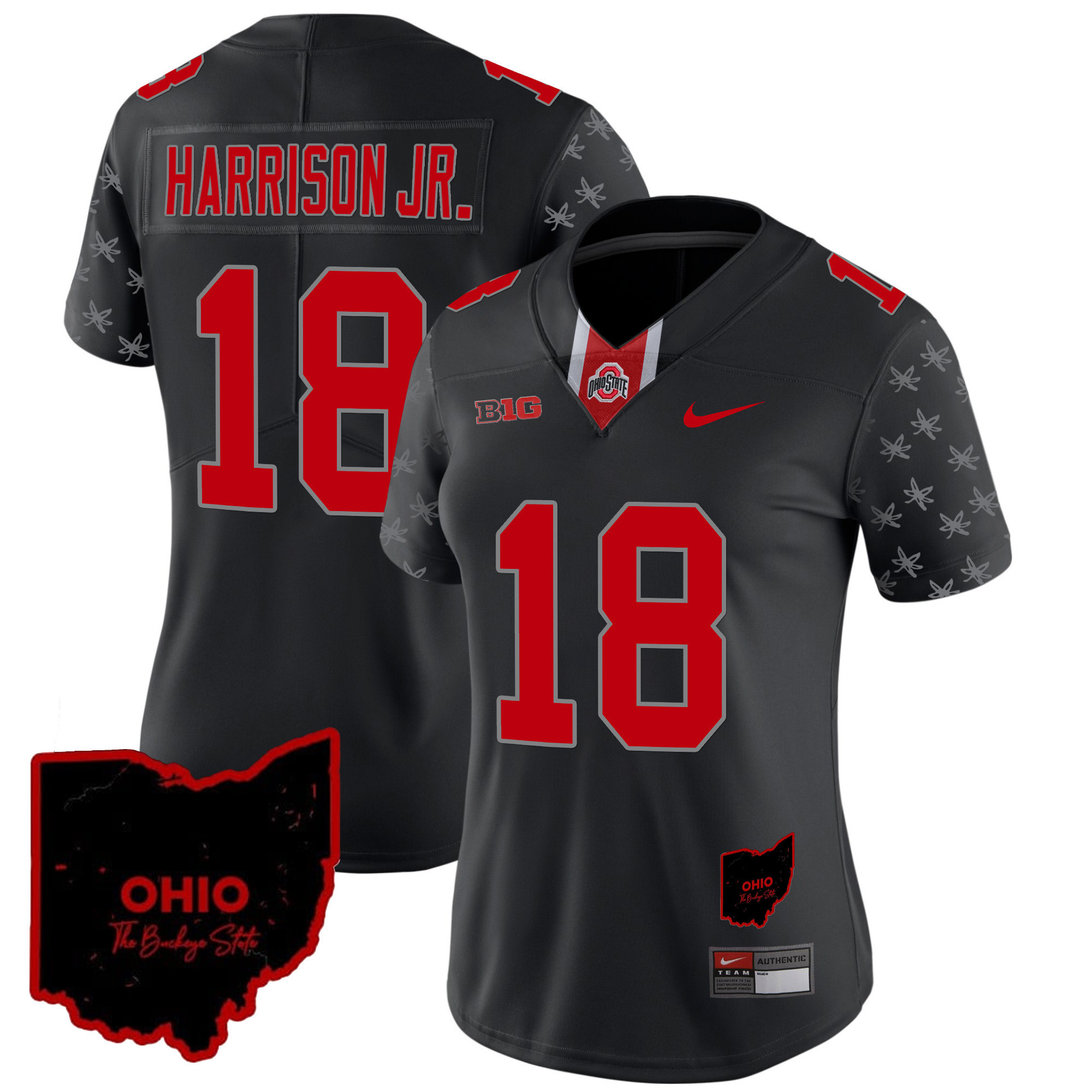 Women's Ohio State Buckeyes 2024 Gray Alternate Jersey - All Stitched - Image 25