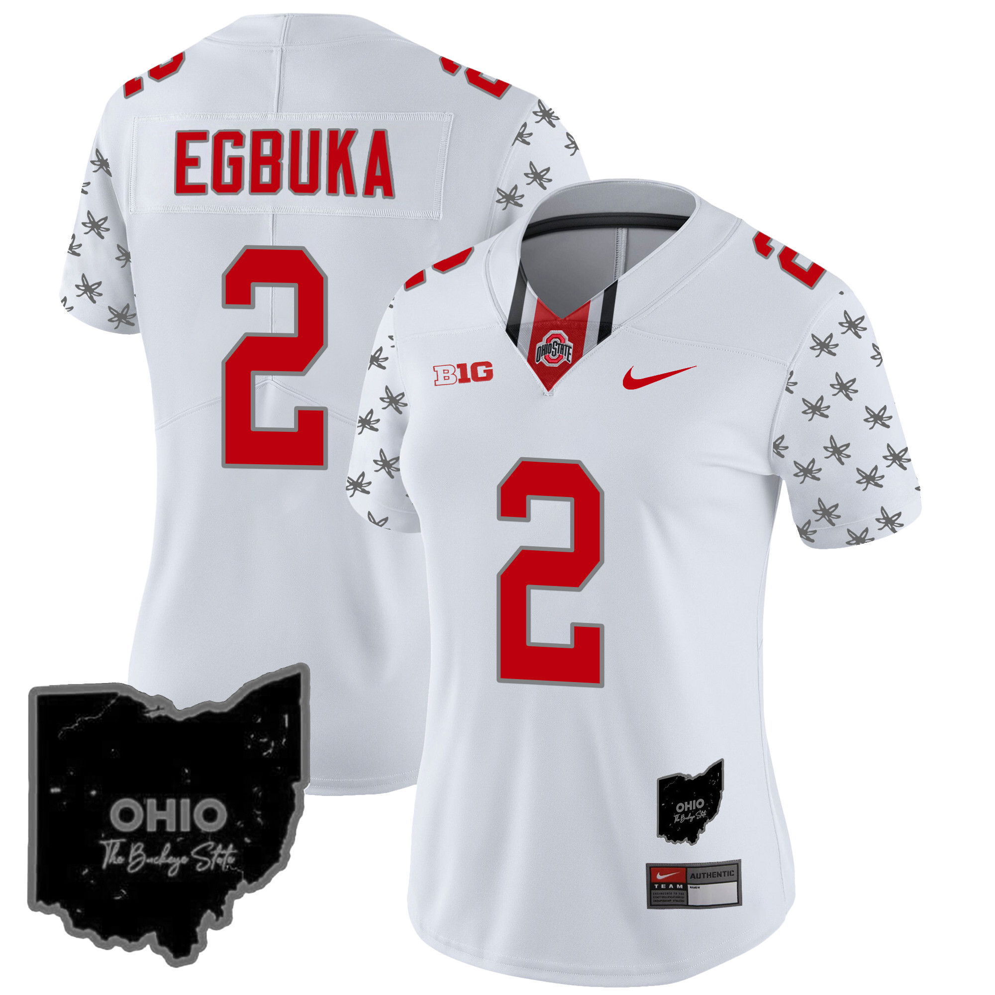 Women's Ohio State Buckeyes 2024 Gray Alternate Jersey - All Stitched - Image 34