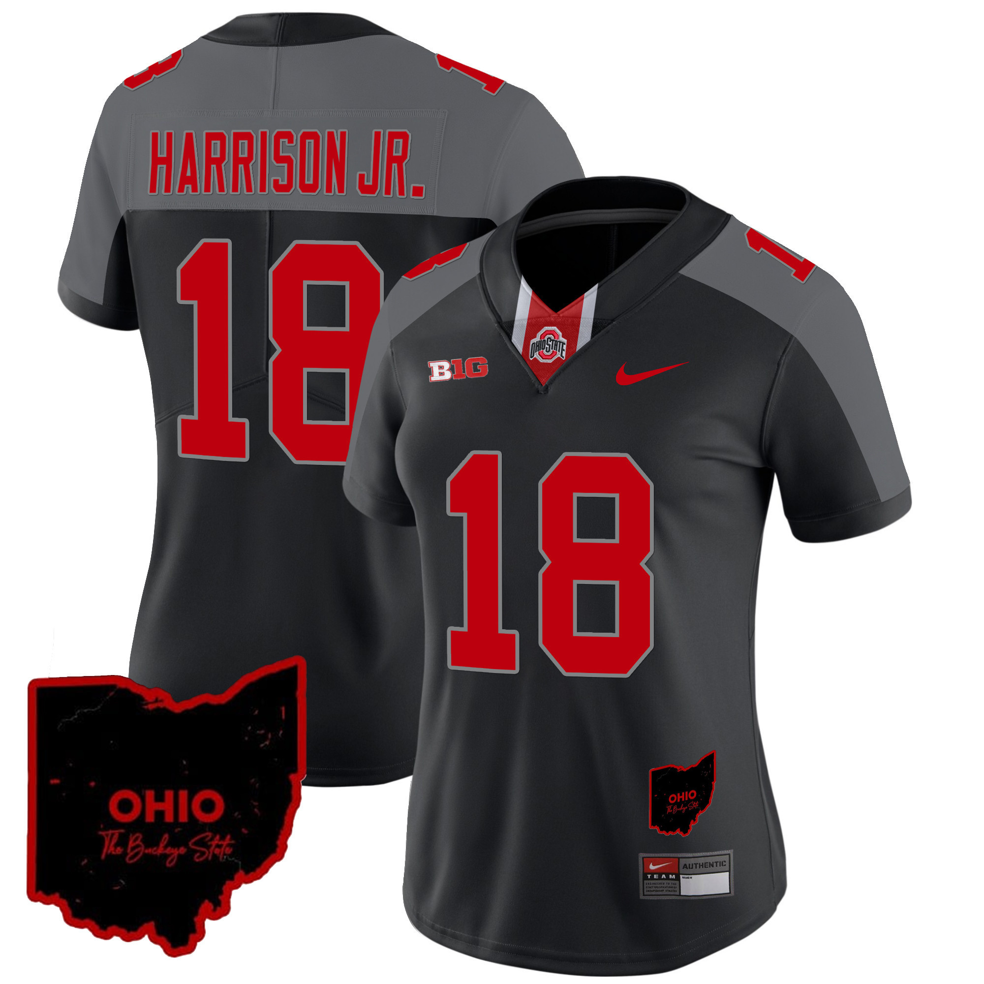 Women's Ohio State Buckeyes 2024 Gray Alternate Jersey - All Stitched - Image 19