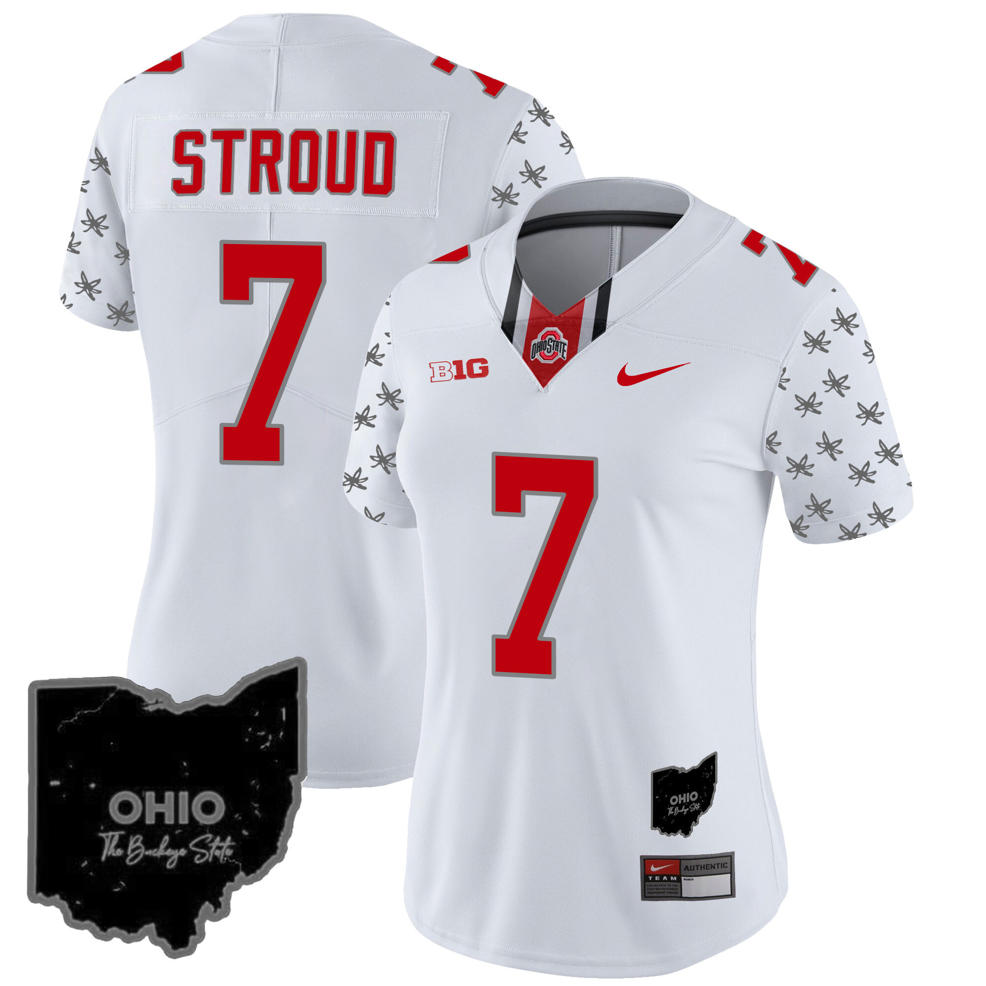 Women's Ohio State Buckeyes 2024 Gray Alternate Jersey - All Stitched - Image 32