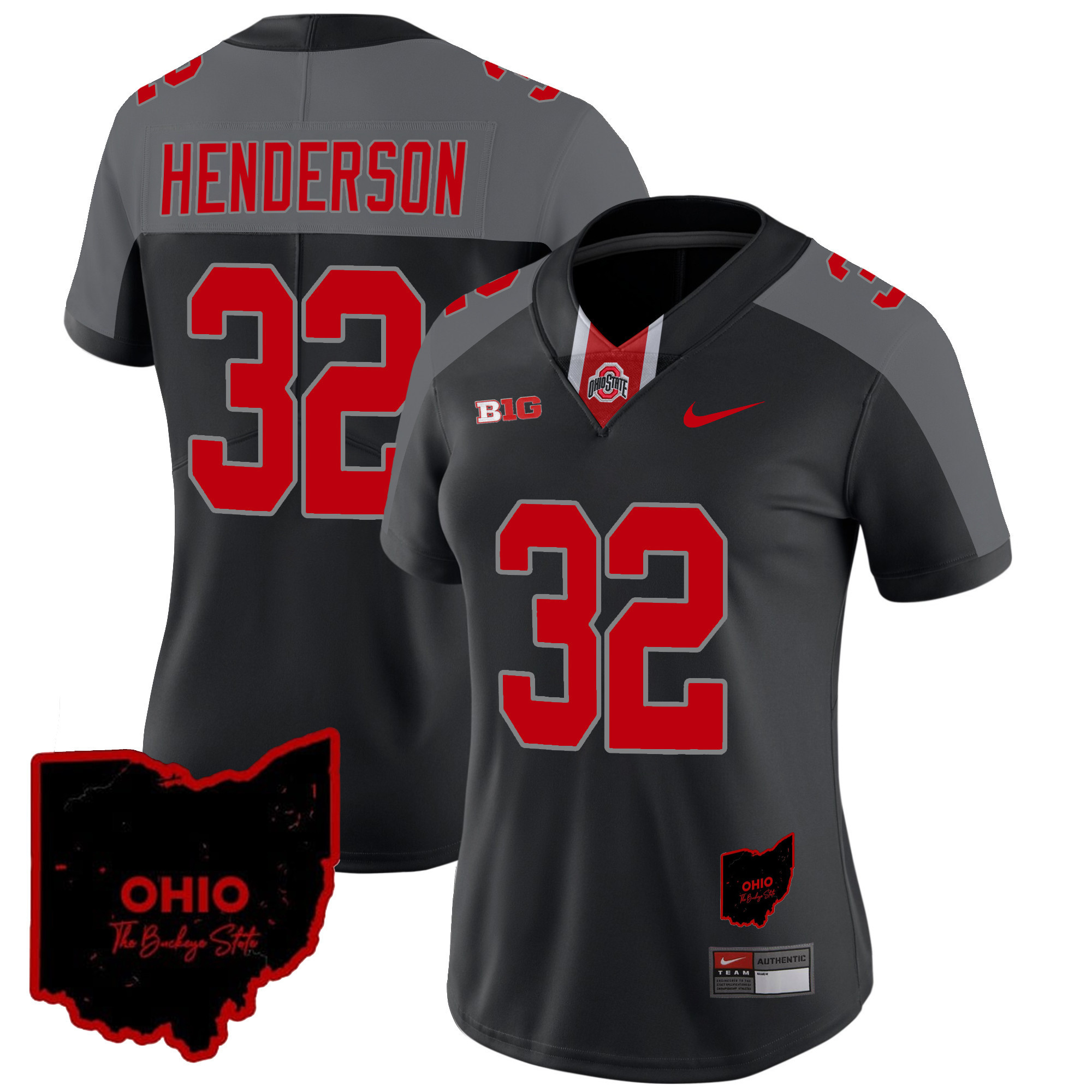 Women's Ohio State Buckeyes 2024 Gray Alternate Jersey - All Stitched - Image 21