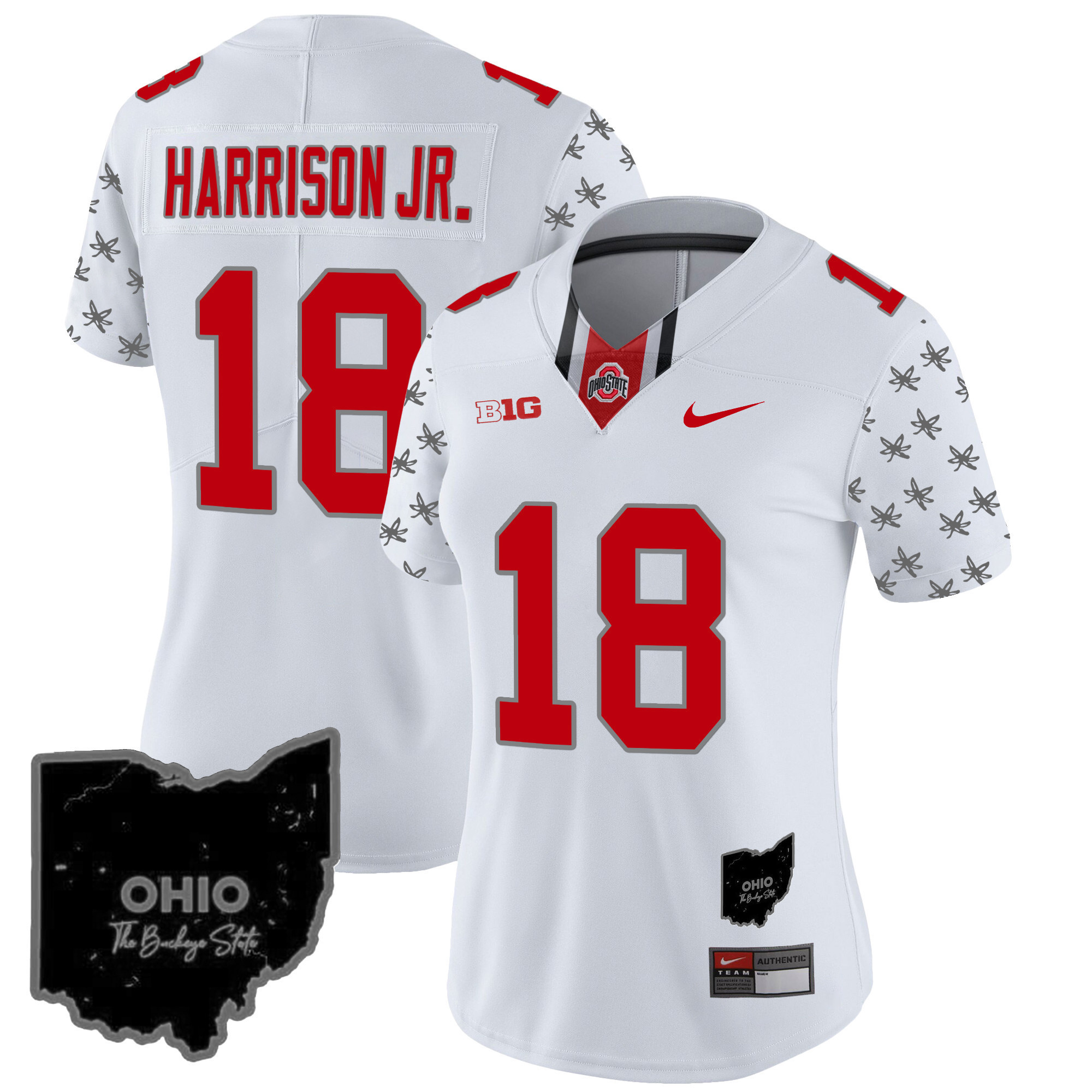 Women's Ohio State Buckeyes 2024 Gray Alternate Jersey - All Stitched - Image 31