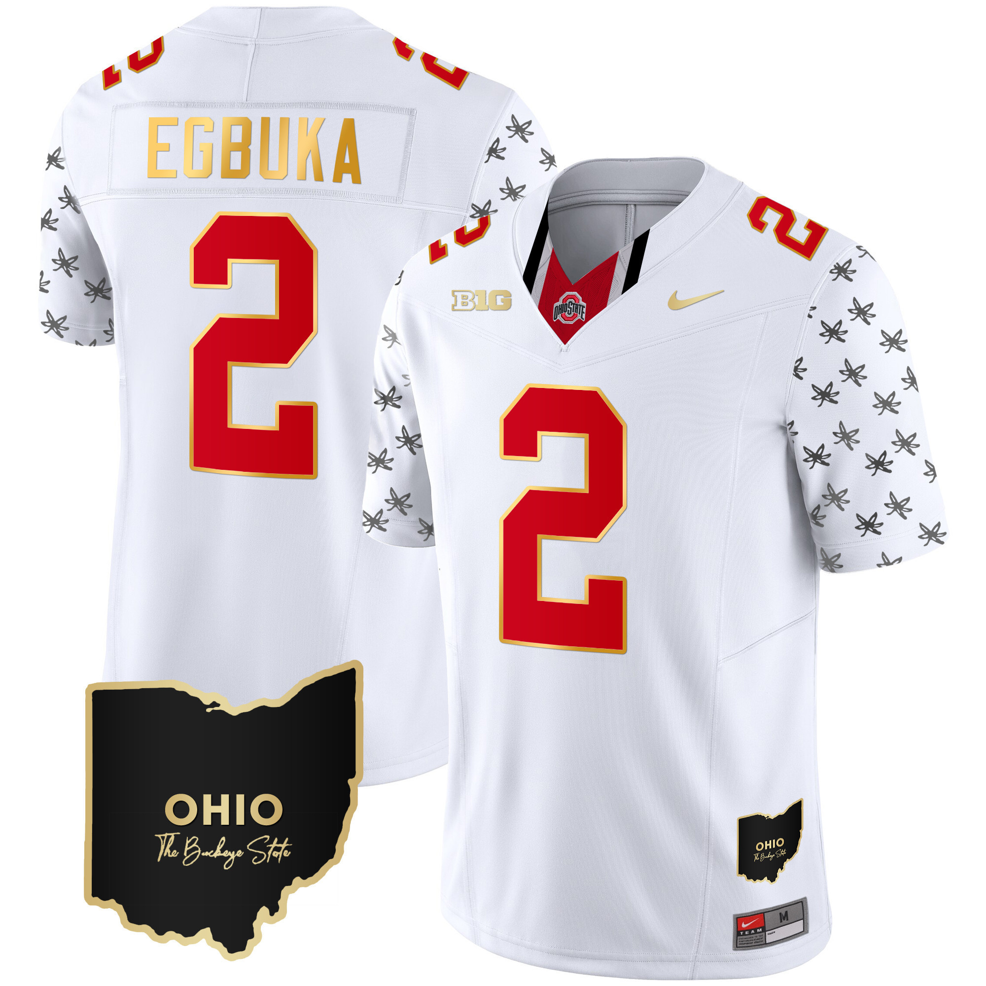 Men's Ohio State Buckeyes 2024 Alternate Gold Jersey - Stitched - Image 12