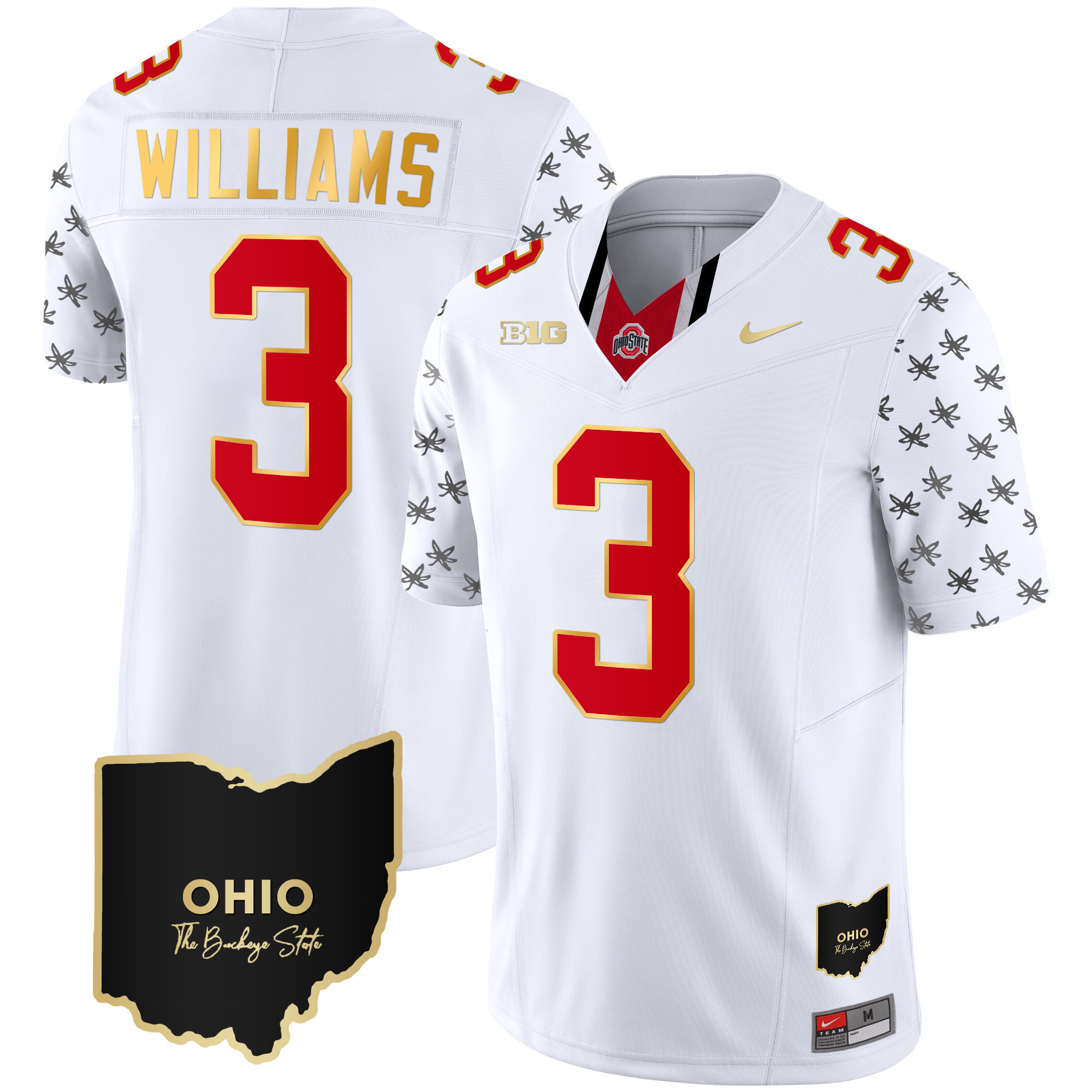 Men's Ohio State Buckeyes 2024 Alternate Gold Jersey - Stitched - Image 13