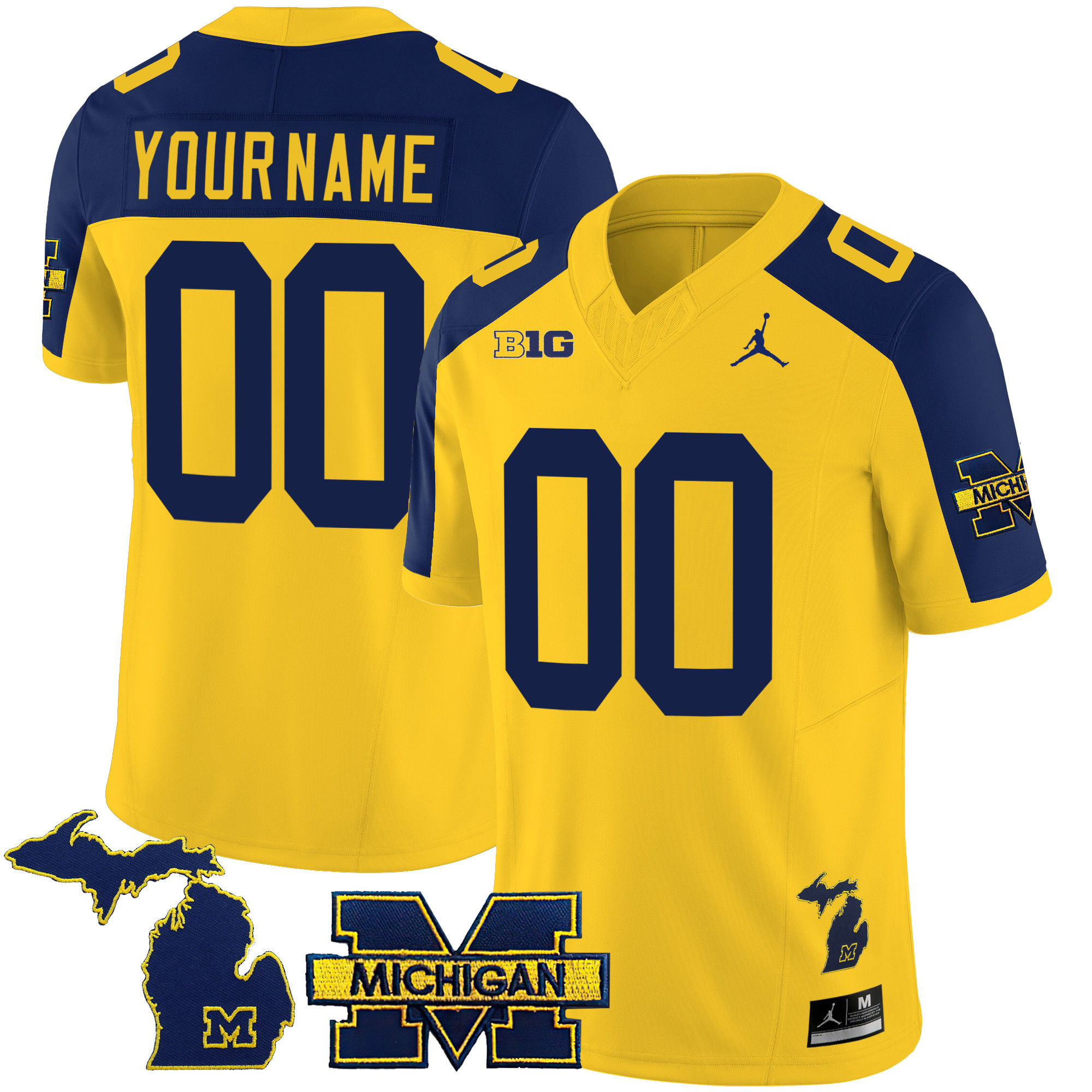 Michigan Wolverines 2023 Special Custom Jersey - All Stitched - Image 2