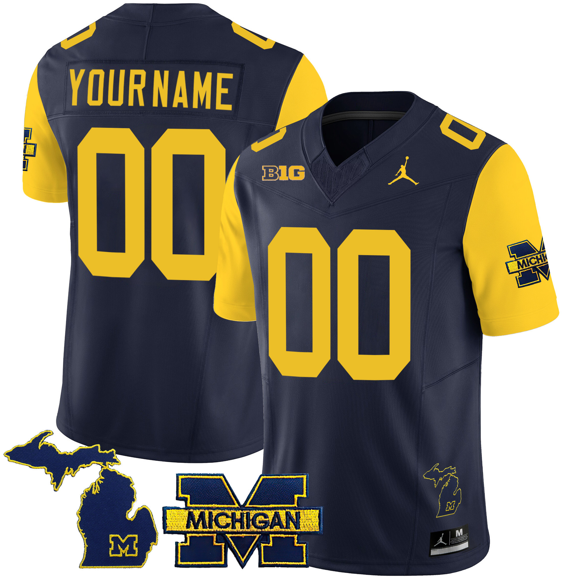 Michigan Wolverines 2023 Special Custom Jersey - All Stitched - Image 4